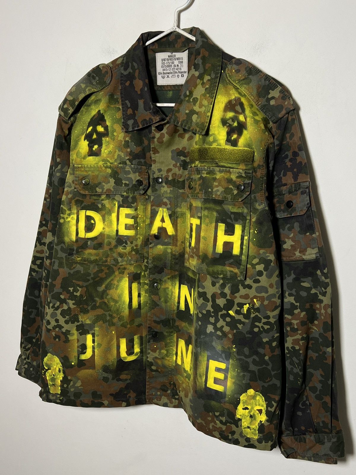 death in june 1/1 overshirt m-l bundeswehr