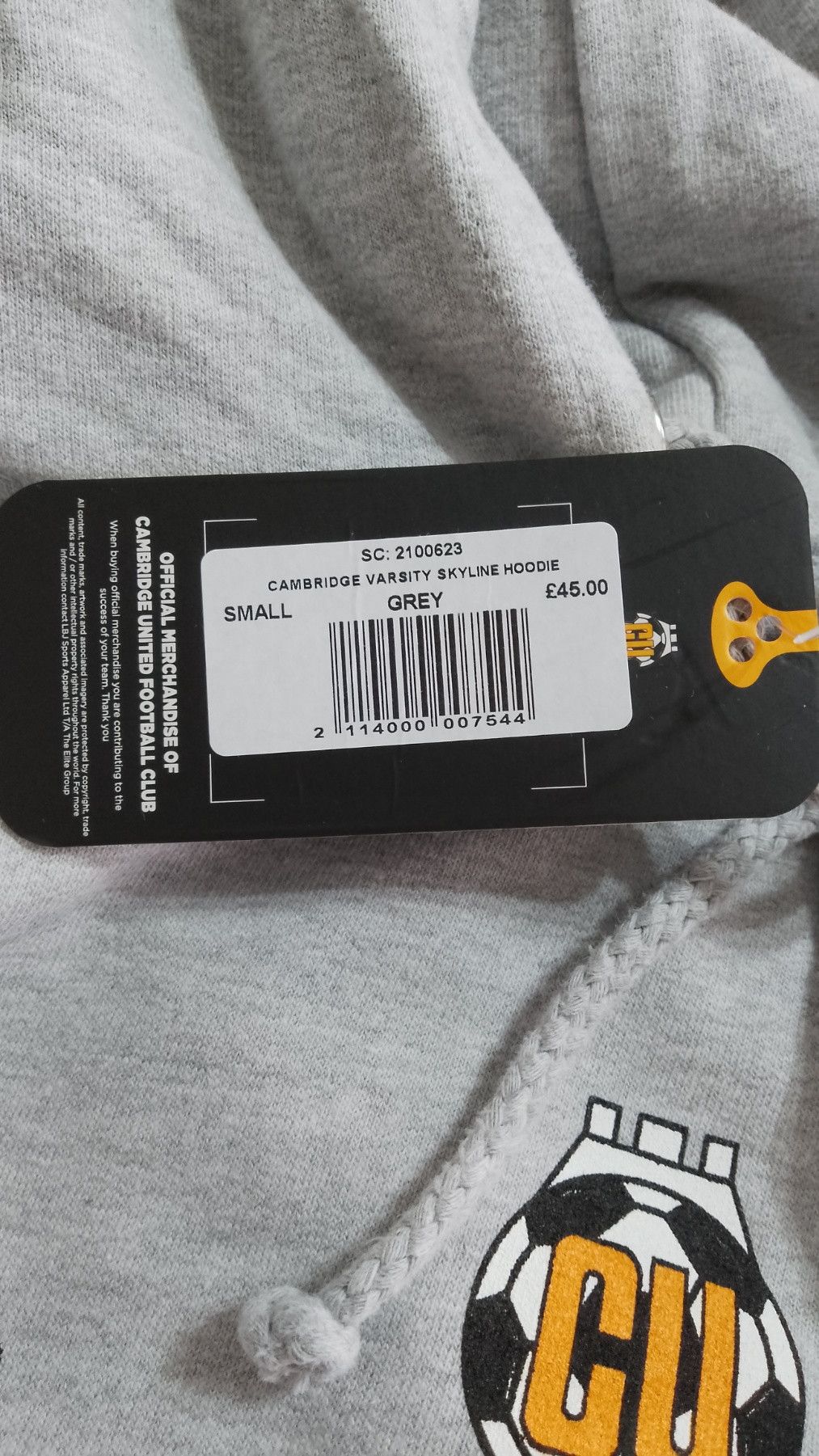 Other Cambridge United F.C Hoodie - Size S Size US S / EU 44-46 / 1 - 7 Thumbnail