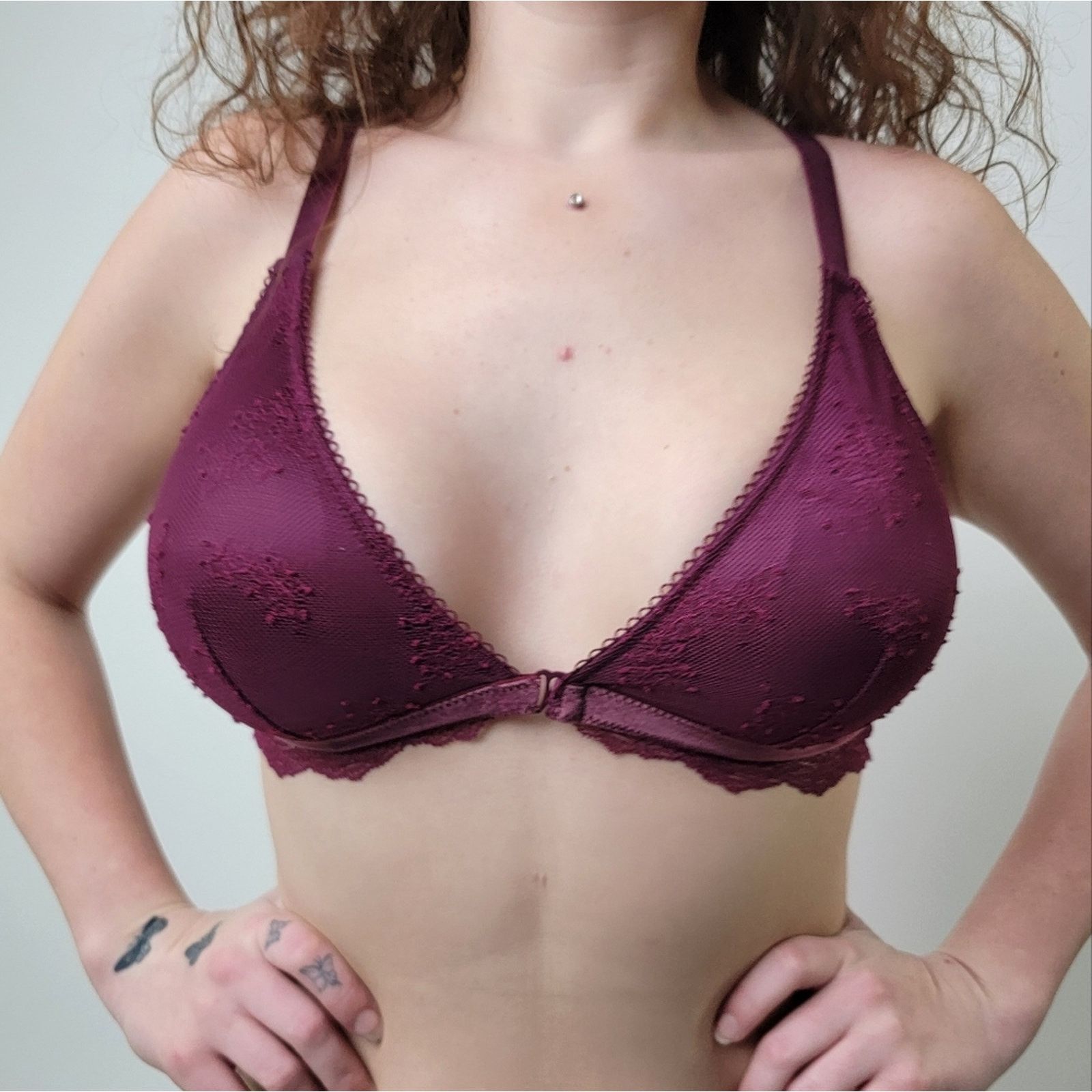 Victoria's Secret Victoria's Secret Lace Halter Push Up Triangle Bra - D Size ONE SIZE - 3 Thumbnail