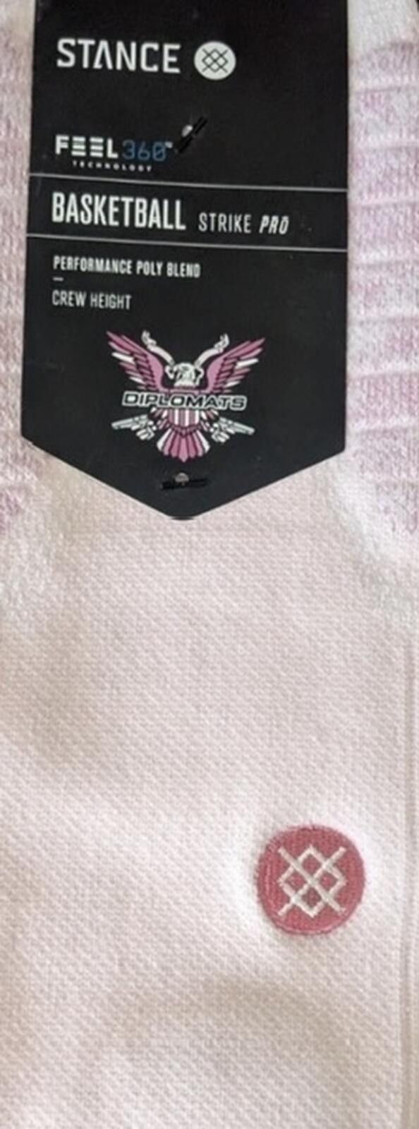 Stance Socks Stance x Cam'Ron Basketball Socks - Pink Sz Large Size ONE SIZE - 3 Thumbnail