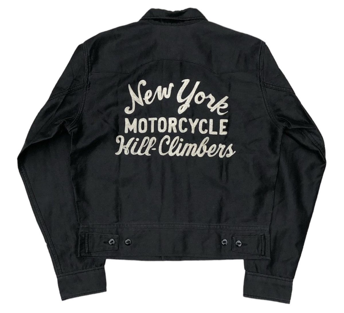 image of Rrl Ralph Lauren x Vintage VTG Double Rl Chainstitch Embroidery Ralston Jacket in Black (Size Mediu