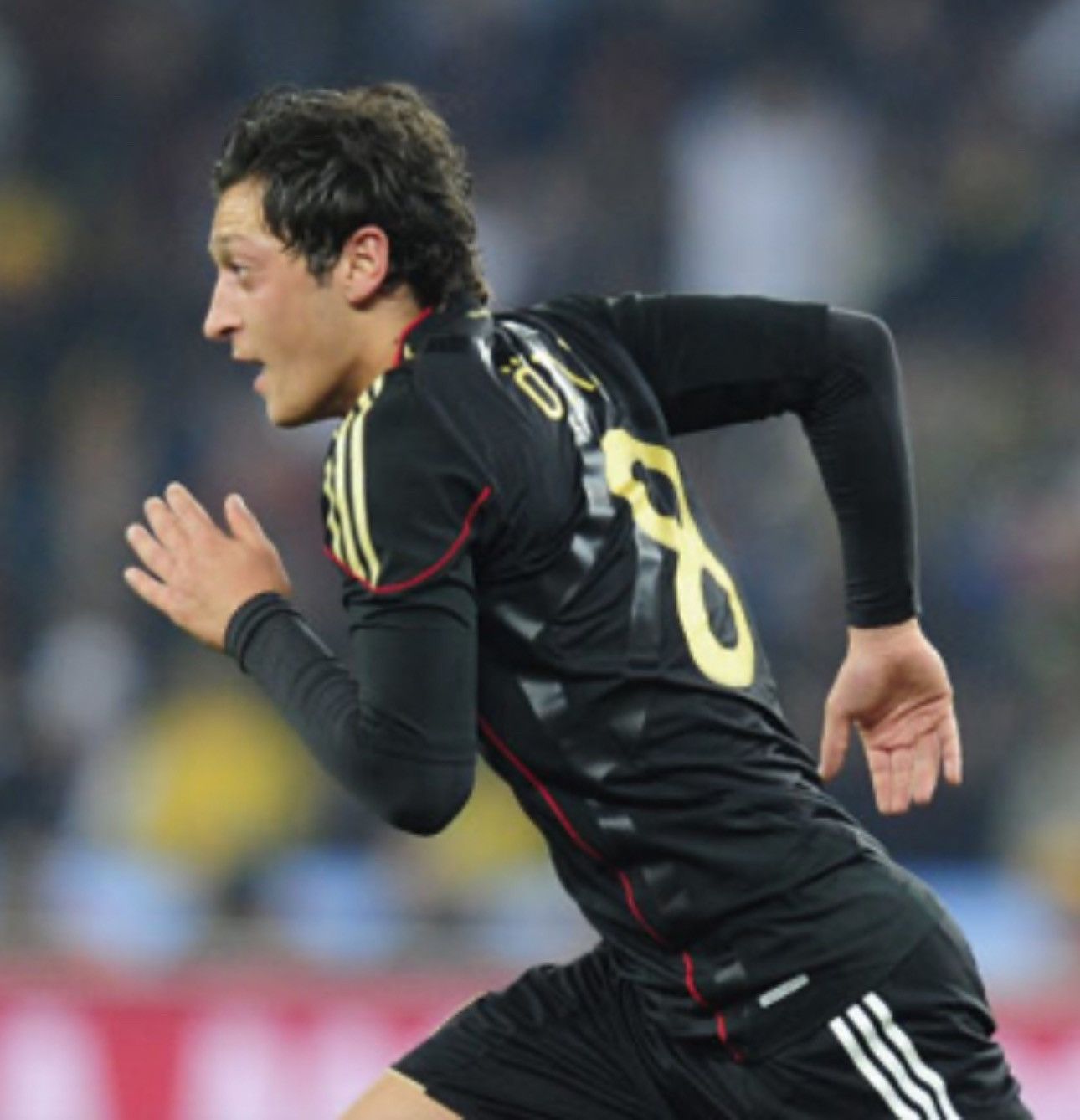 Adidas Germany 11/12 match issue/worn away shirt #8 Ozil Size US L / EU 52-54 / 3 - 11 Thumbnail
