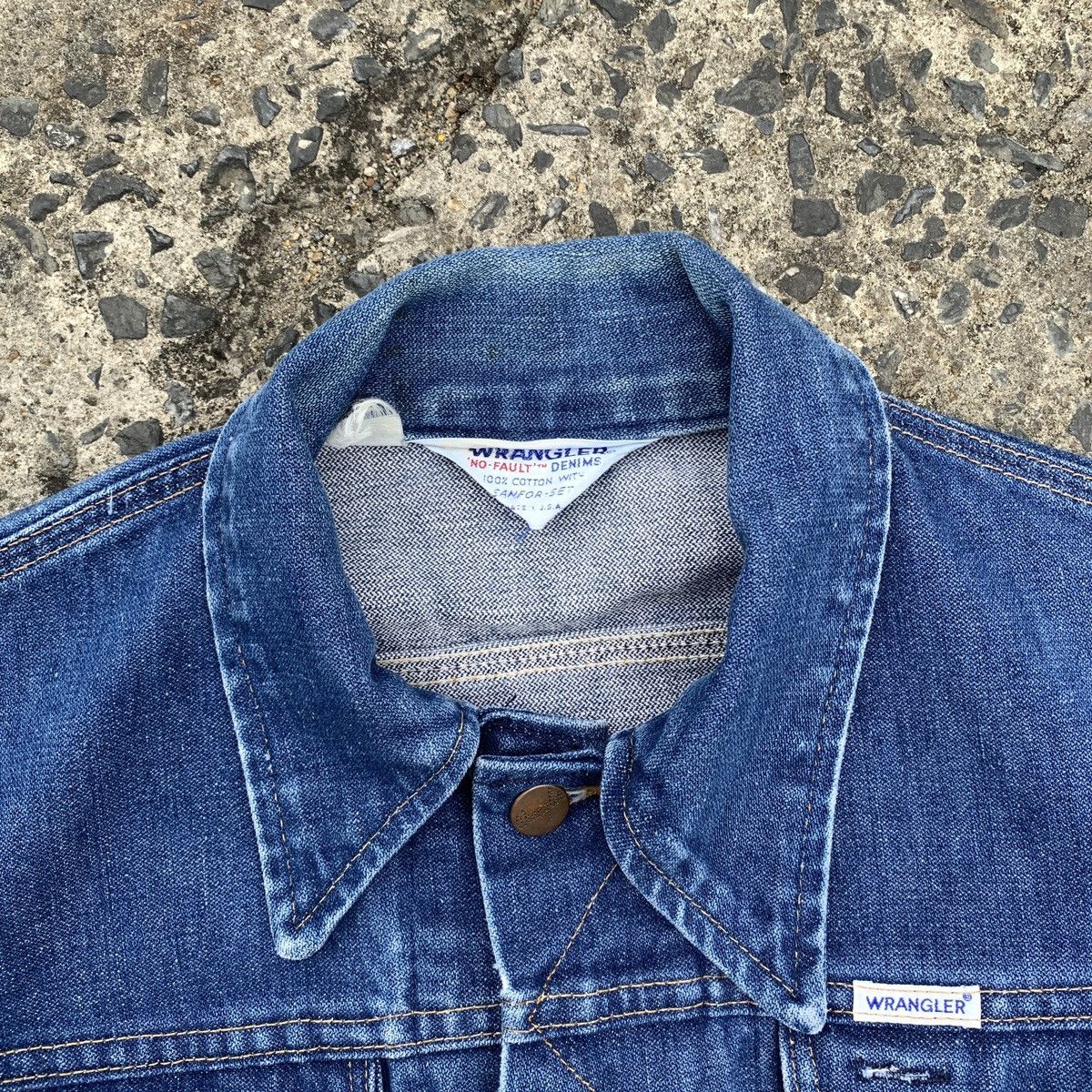 Vintage × Wrangler 80s USA Wrangler No Fault Denim Jacket Size US S / EU 44-46 / 1 - 4 Thumbnail