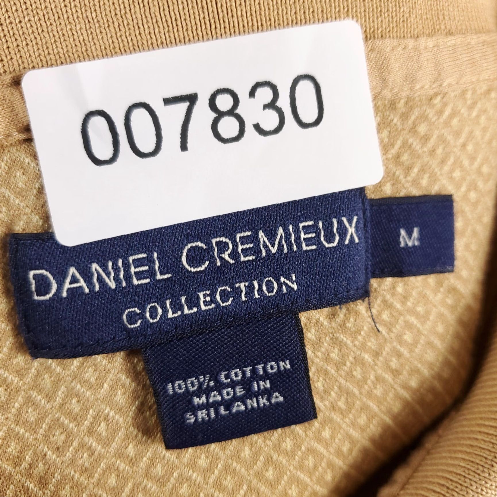 Cremieux VINTAGE Daniel Cremieux Beige Geometric Pocket Casual Mens Polo Shirt M Size US M / EU 48-50 / 2 - 8 Thumbnail