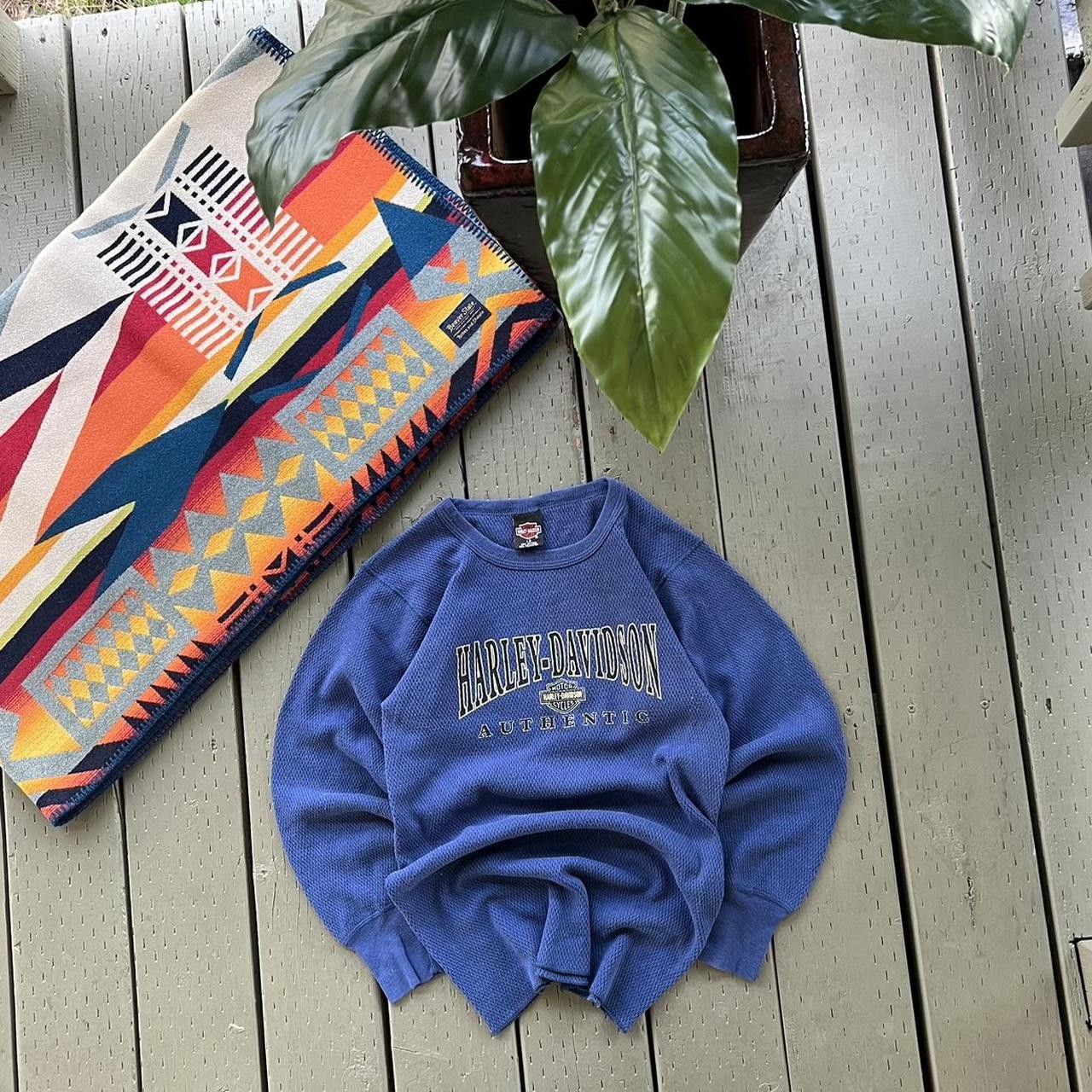 Harley Davidson × Vintage VVintage Harley Davidson Long Sleeve Thermal Size US L / EU 52-54 / 3 - 2 Thumbnail