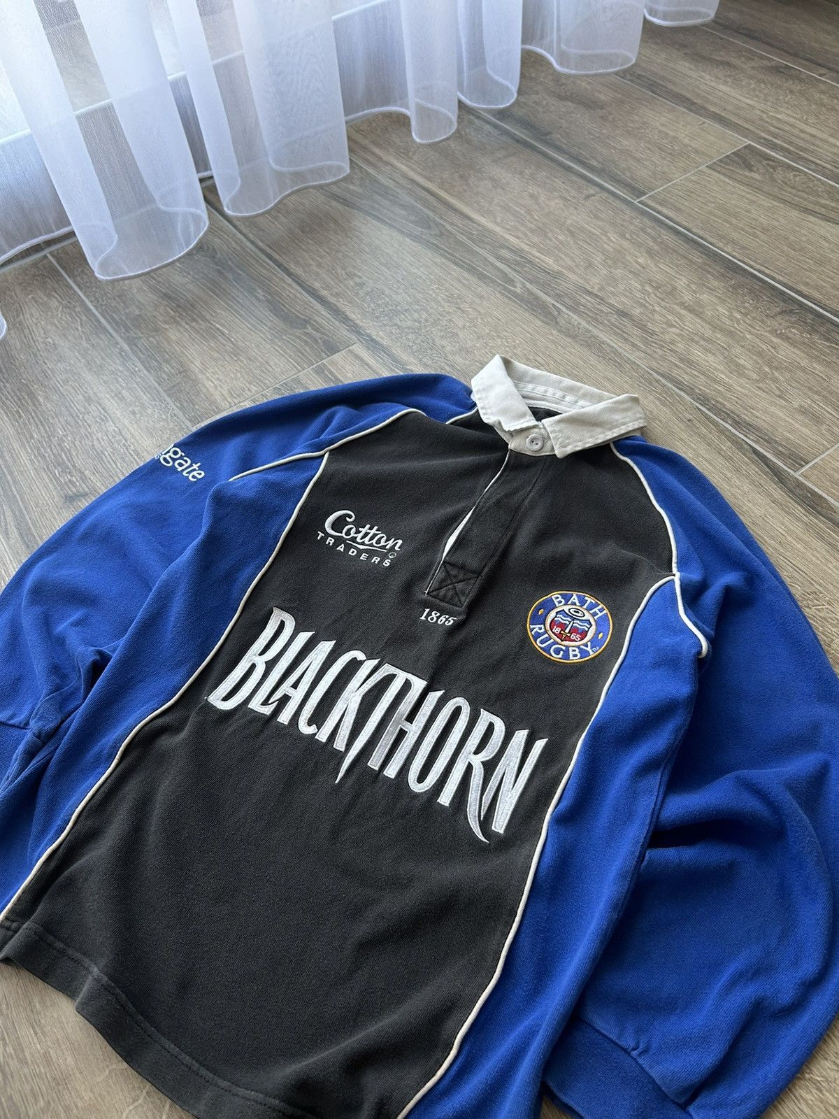 Cotton Traders × Rugby Ralph Lauren × Vintage Vintage Cotton traders BlackThorn rugby jersey mens Size US M / EU 48-50 / 2 - 2 Thumbnail