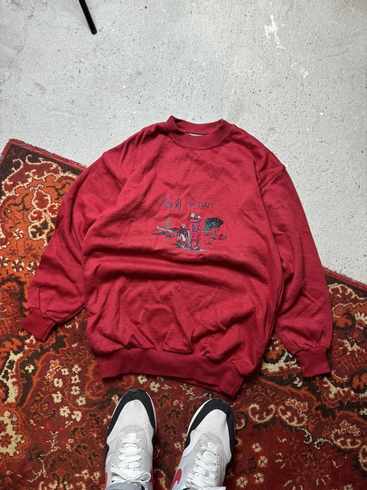 Vintage Vintage Y2K Golf In Italy Burberry Style Embroidered Sweater Size US S / EU 44-46 / 1 - 1 Thumbnail