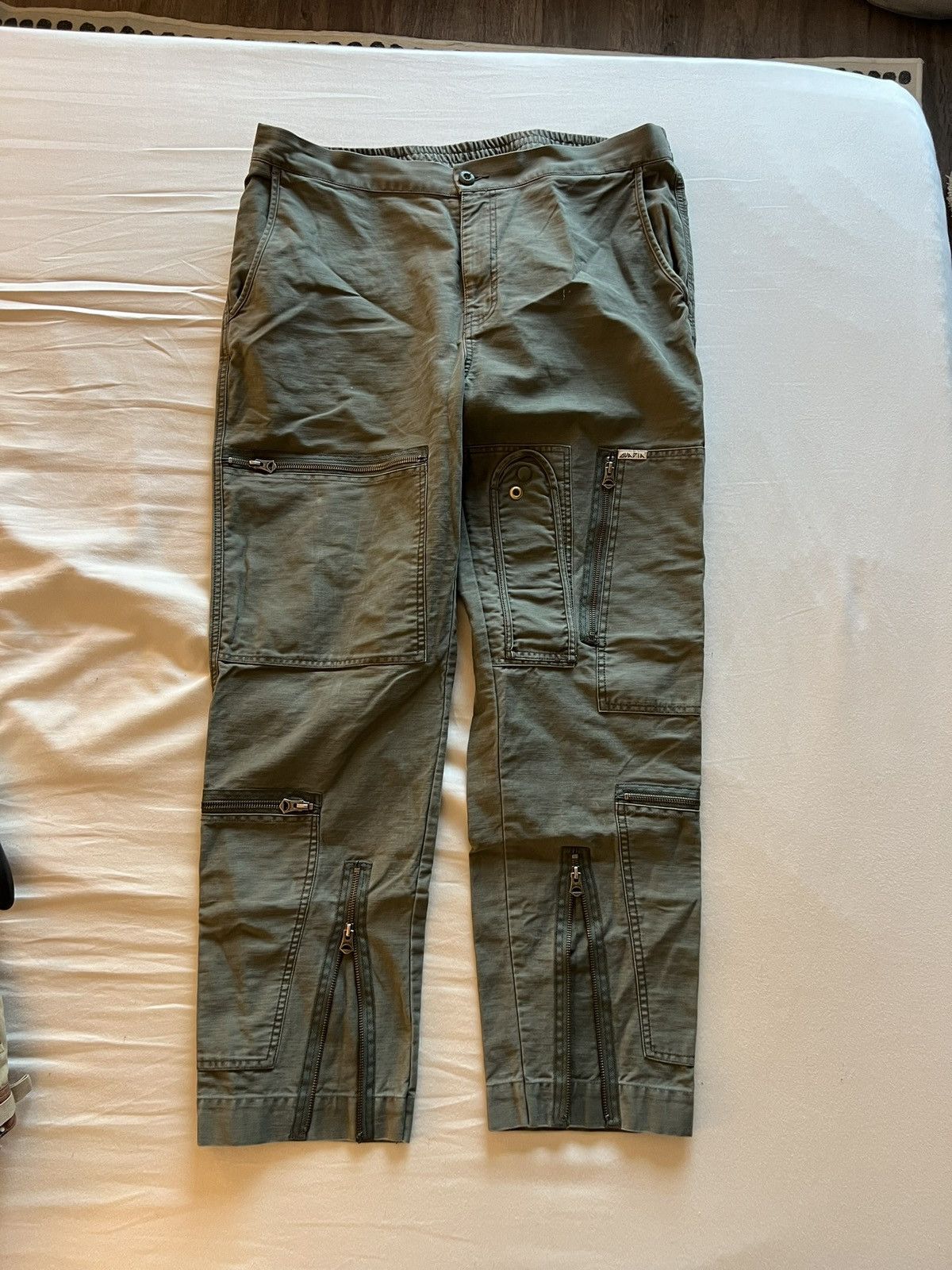 image of Ovadia Sons Ovadia & Sons Green Pants, Men's (Size 38)