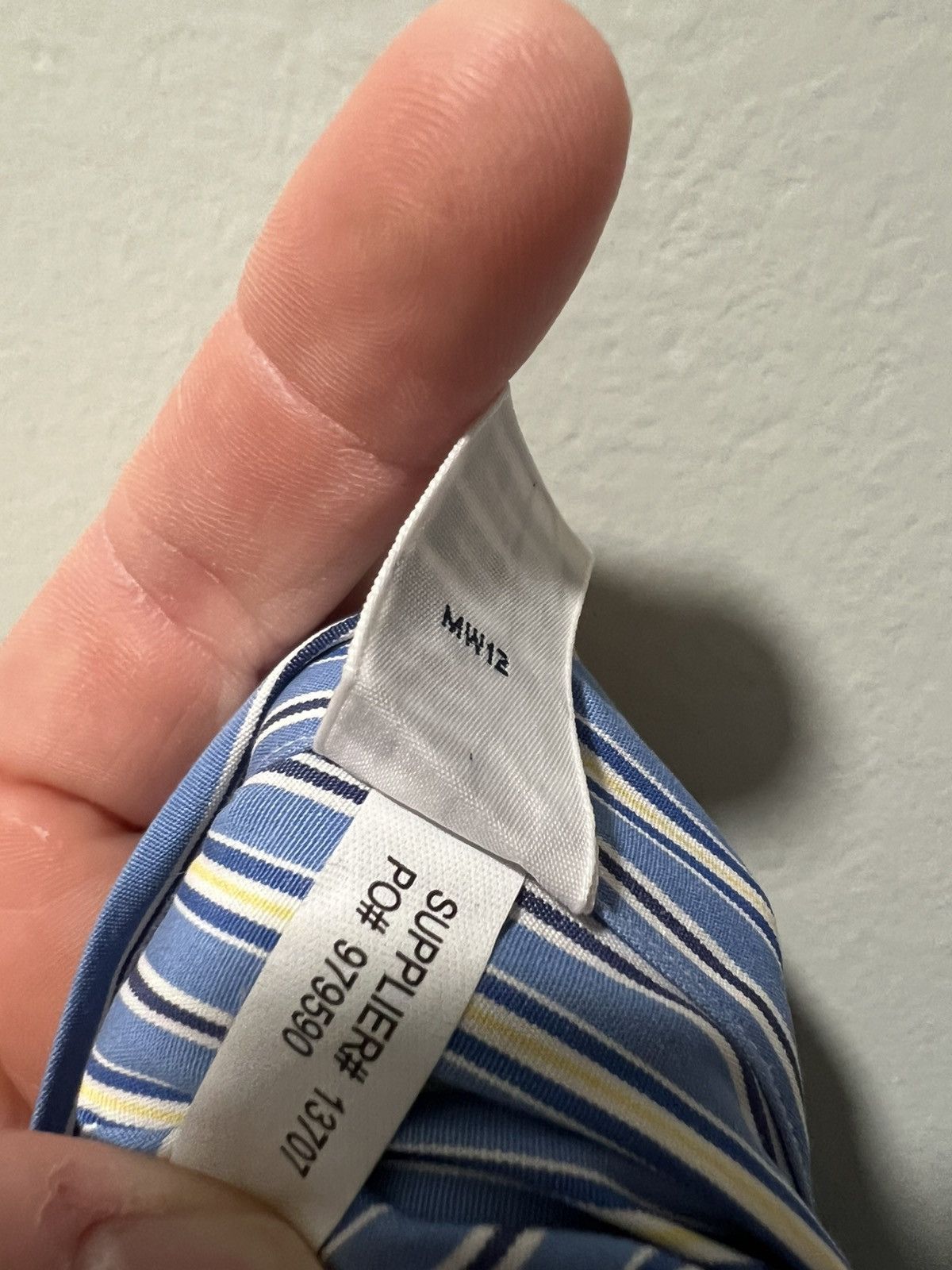 Polo Ralph Lauren Polo Ralph Lauren Shirt Mens 16.5 34/35 Blue Yellow Striped Size US L / EU 52-54 / 3 - 8 Thumbnail