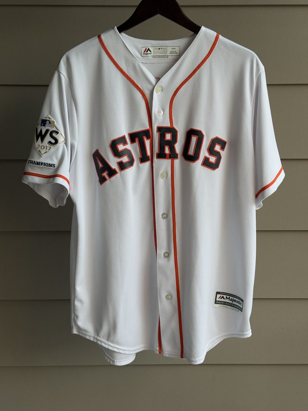 Majestic HOUSTON ASTROS BRAD PEACOCK MAJESTIC 2017 Jersey made in USA Size US L / EU 52-54 / 3 - 2 Thumbnail