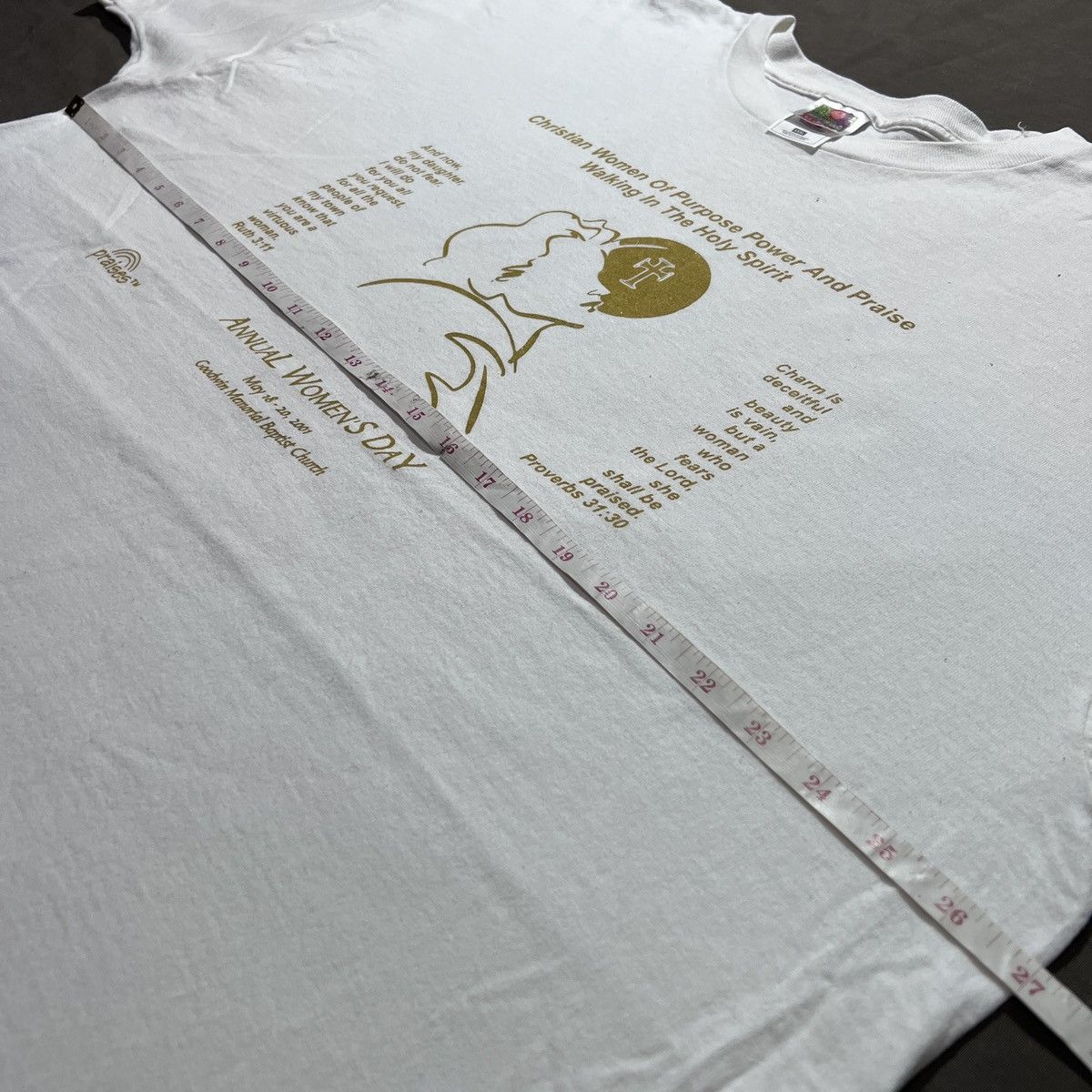 Vintage Vintage 90s God Jesus Bible Holy Tee 3XL graphic streetwear Size US XXL / EU 58 / 5 - 7 Thumbnail