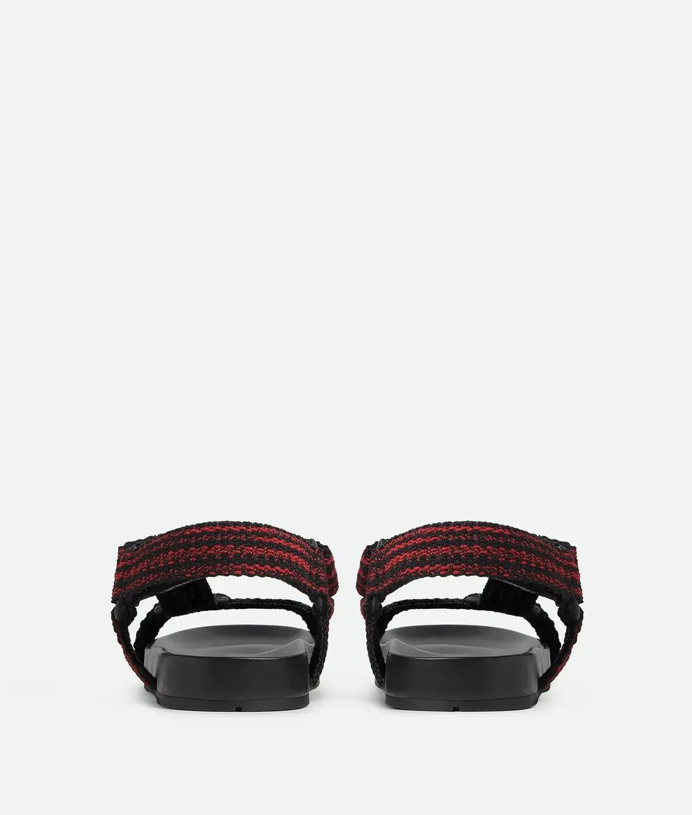 Bottega Veneta o1bcso1str0126 Trip Sandals in Black/Carmine Size US 7 / EU 40 - 3 Thumbnail