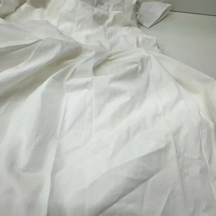 Gucci Gucci Gucci White Half Button Pleated Dress -2506 Size US 36 / EU 52 - 7 Thumbnail