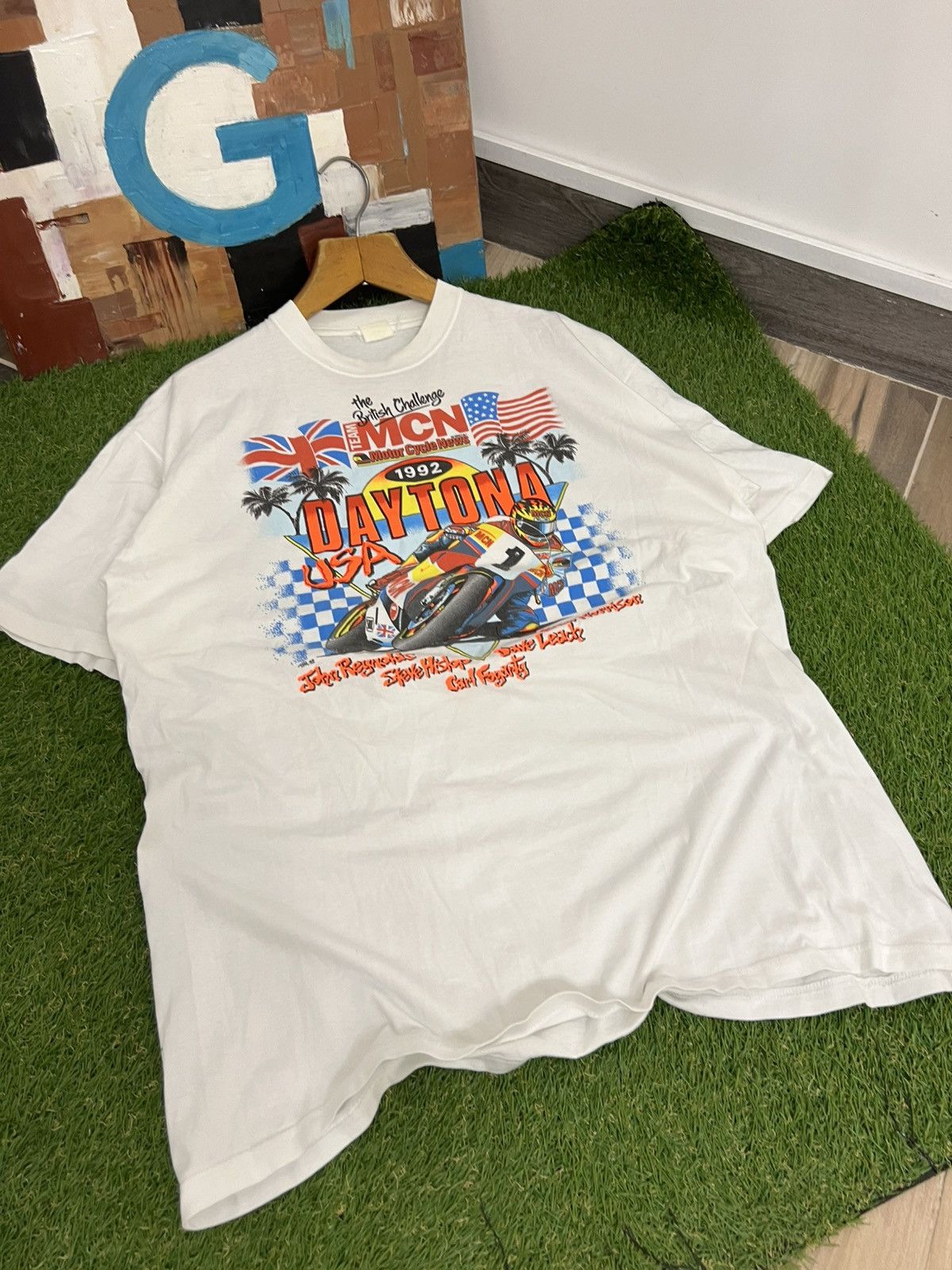 Harley Davidson × Vintage Daytona Beach Bike Week Motorcycle T-Shirt Size US XL / EU 56 / 4 - 4 Thumbnail