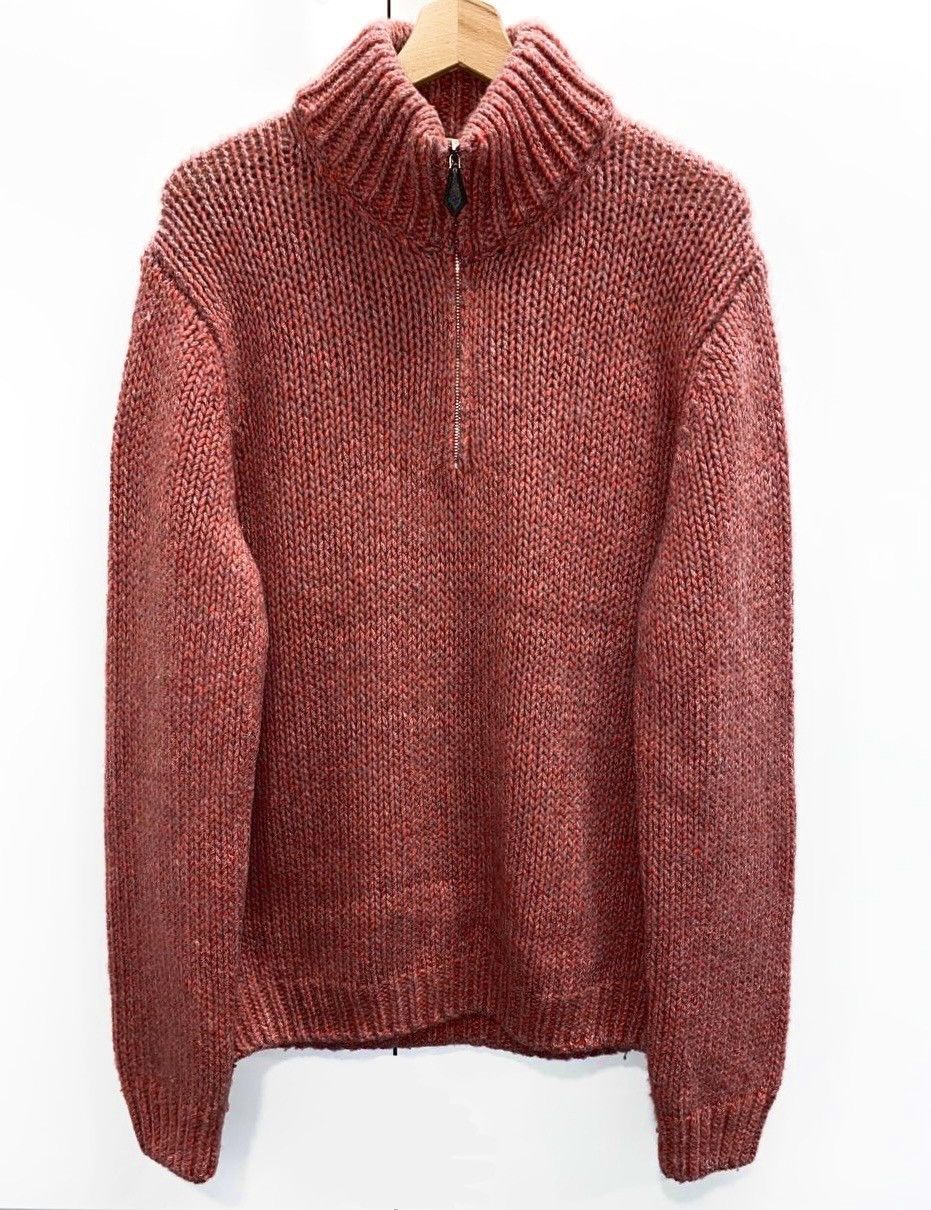 image of Hermes Cashmere Chunky Knit Sweater in Orange/Red, Men's (Size 2XL)