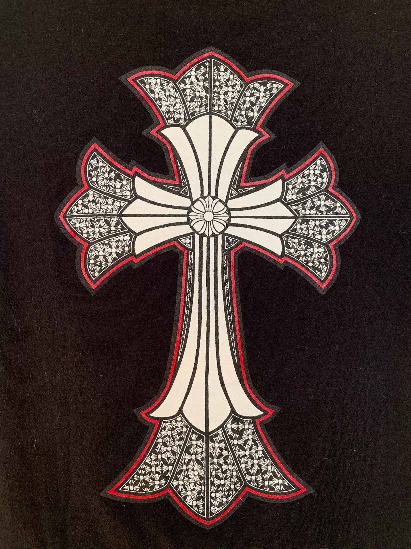 Chrome Hearts Chrome Hearts Vintage Giant Cross Black SS Tee L Size L / US 10 / IT 46 - 7 Thumbnail