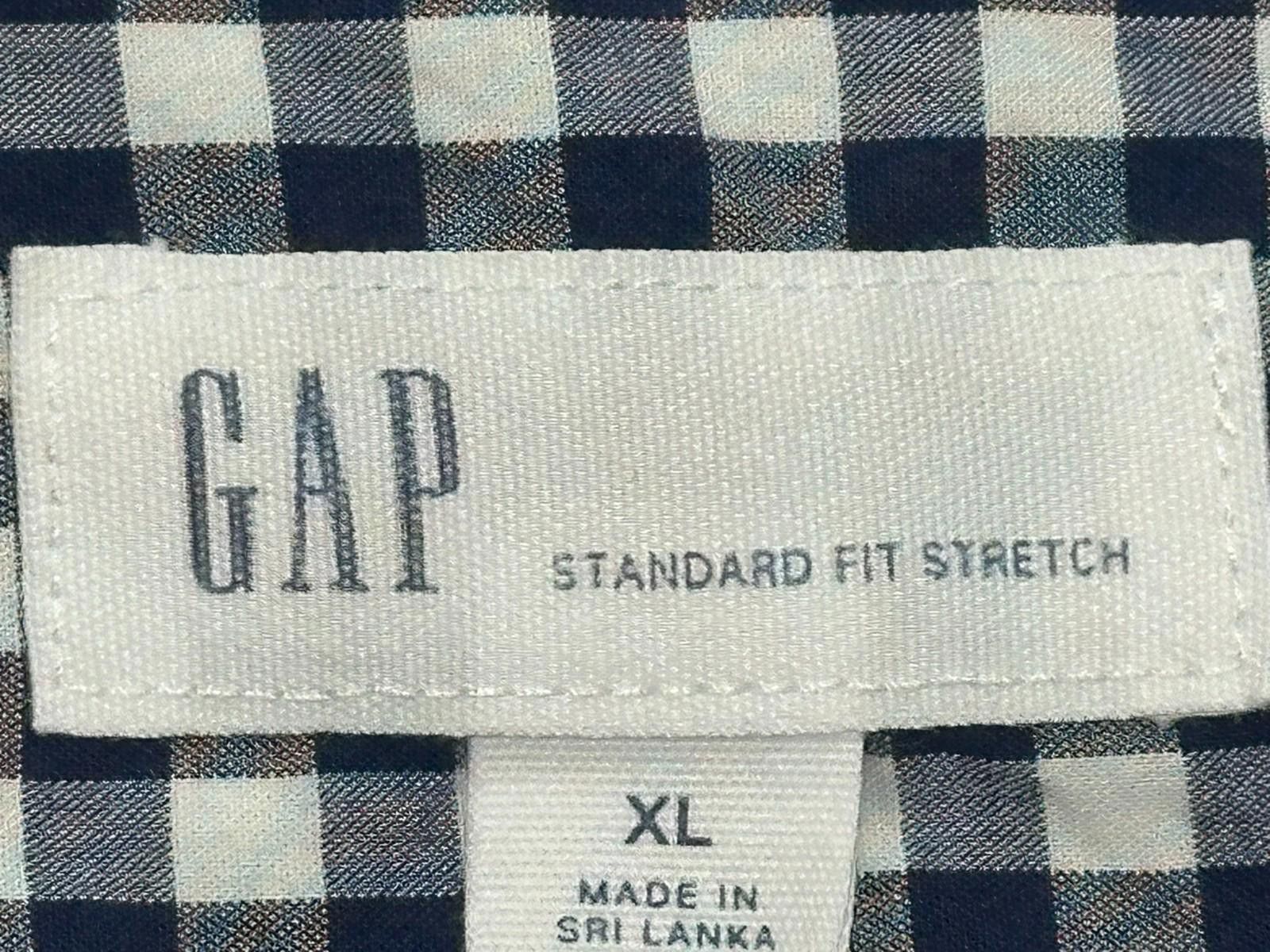 Gap Gap Standard Fit Stretch Check Pattern Button Up Black XL Size US XL / EU 56 / 4 - 3 Thumbnail