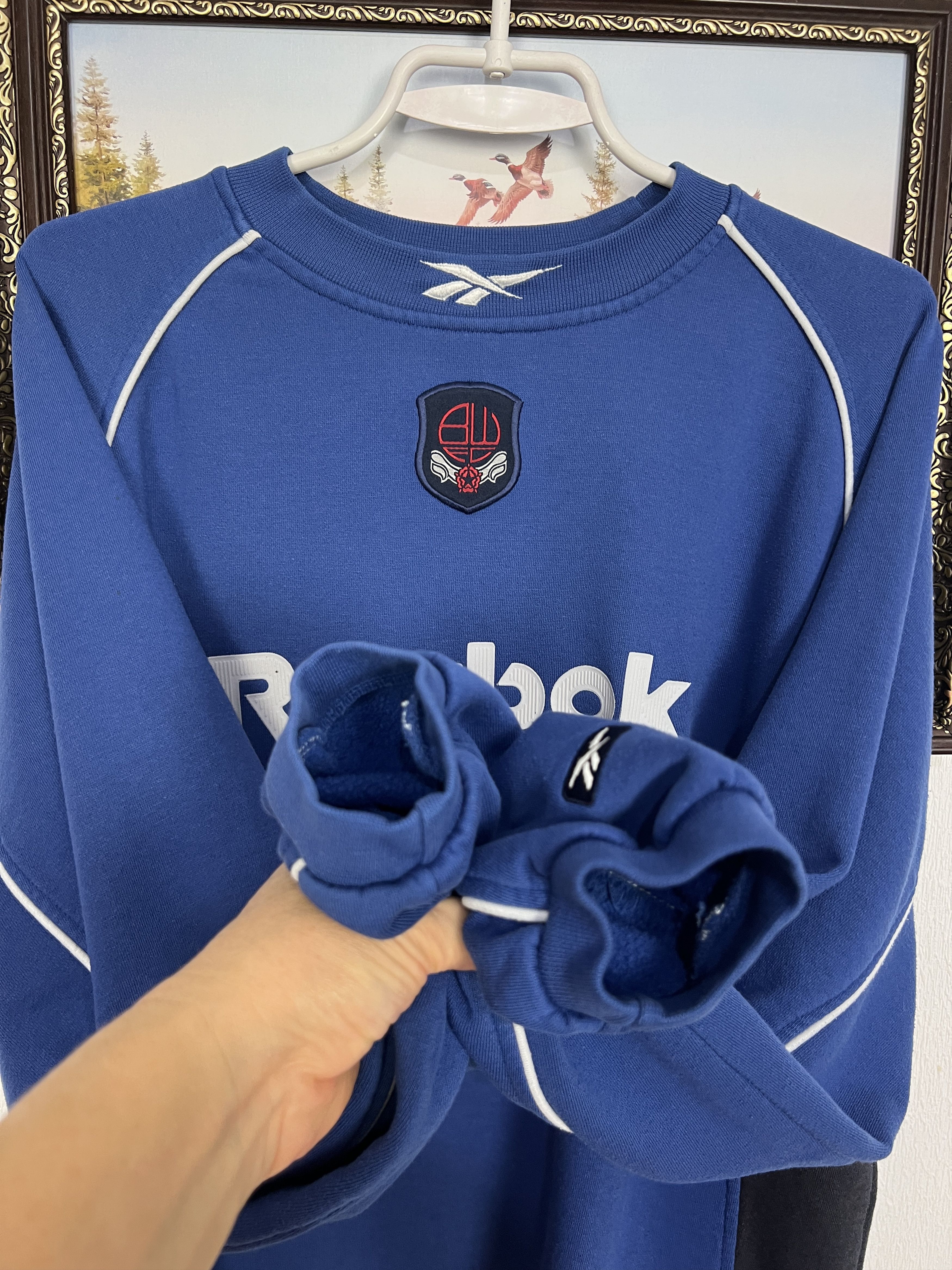 Reebok Vintage Bolton Wanderers Football Sweatshirt Soccer Crewneck Size US M / EU 48-50 / 2 - 5 Thumbnail