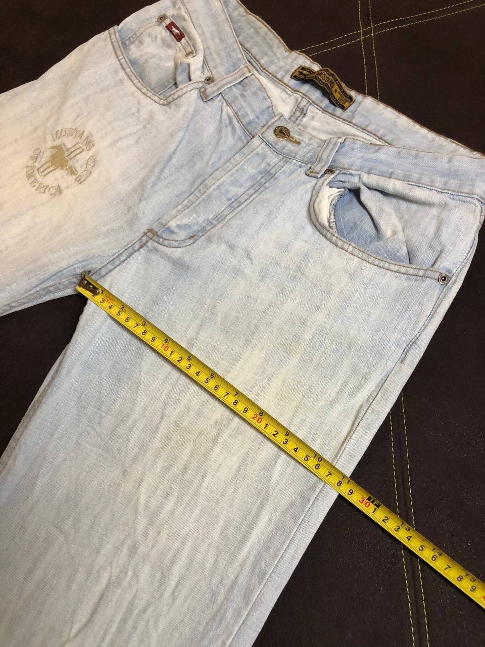 Mustang Men's Vintage MUSTANG Bootcut Button Fly Blue Jeans Size US 32 / EU 48 - 14 Thumbnail