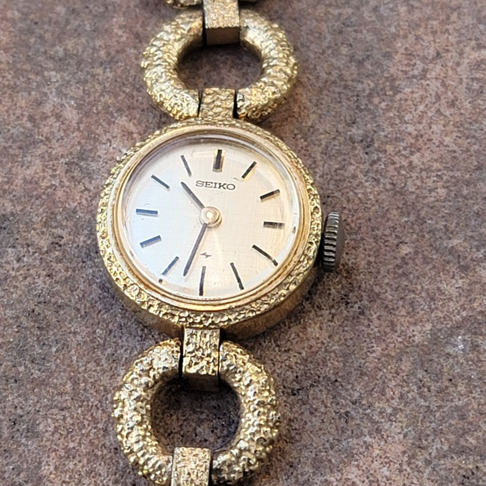 Seiko Vtg Seiko Gold Tone Automatic Wind-up Watch Size ONE SIZE - 6 Thumbnail