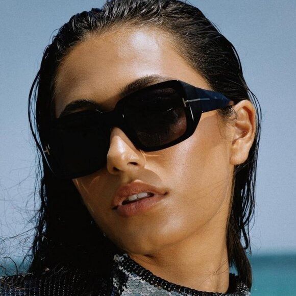 Tom Ford Tom Ford Ryder-02 FT1035-N 01A Sunglasses Black Square Frame Size ONE SIZE - 5 Thumbnail