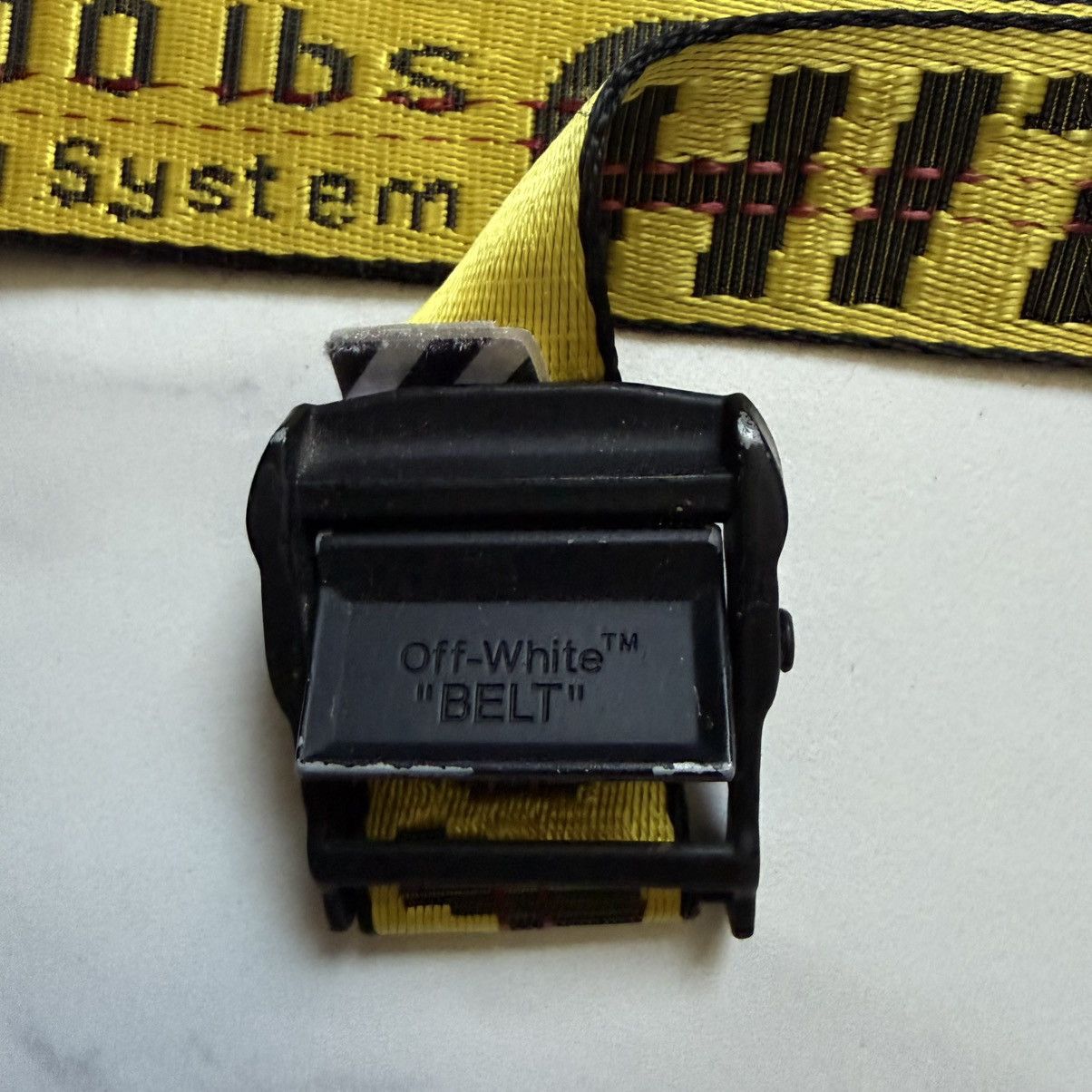 Off-White Off-White SS19 Industrial Belt Yellow/Black Size ONE SIZE - 4 Thumbnail