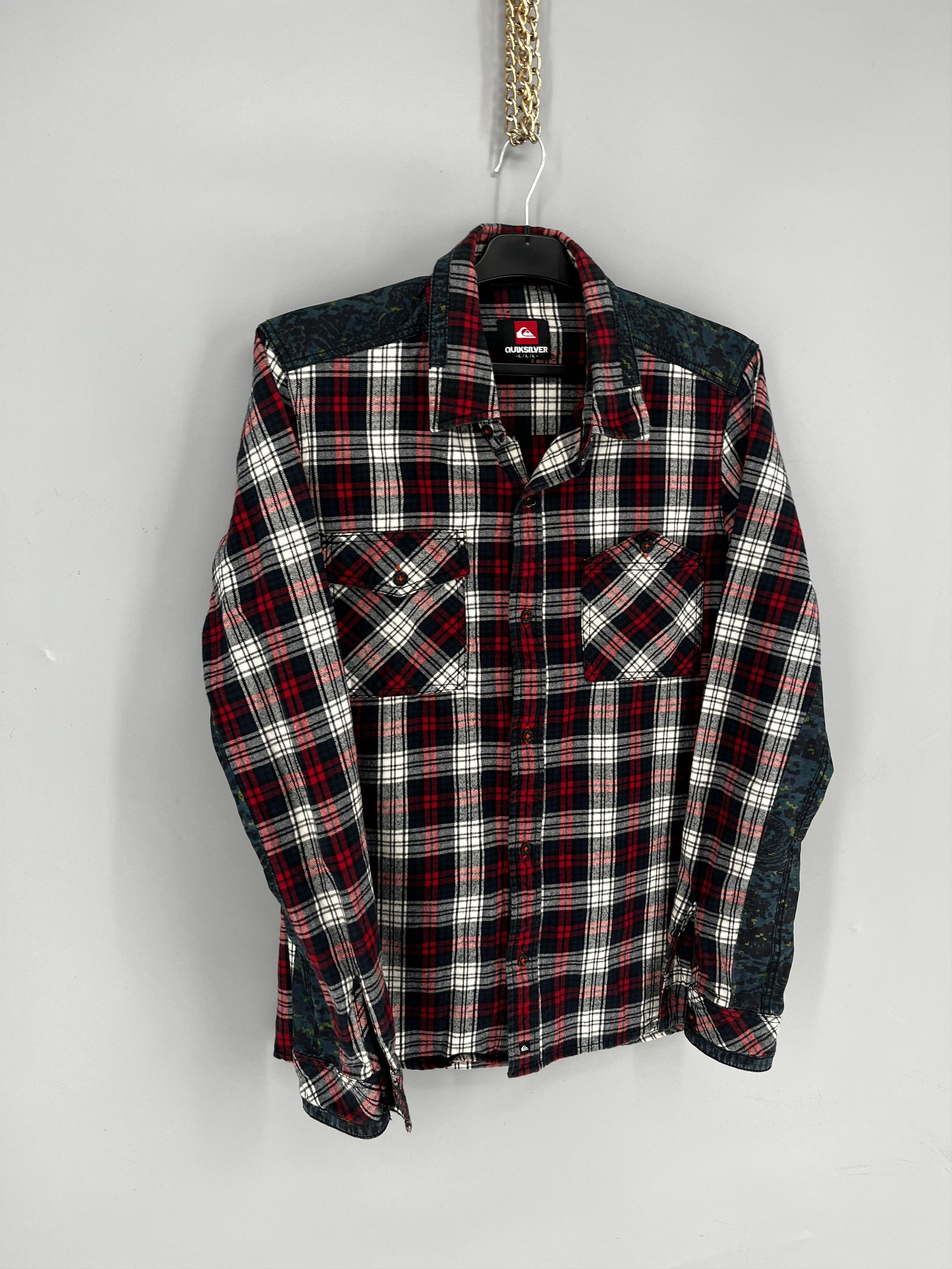 Quiksilver Y2K Quicksilver Plaid Cotton Jacket Shirt Buttons Up L Size US L / EU 52-54 / 3 - 2 Thumbnail