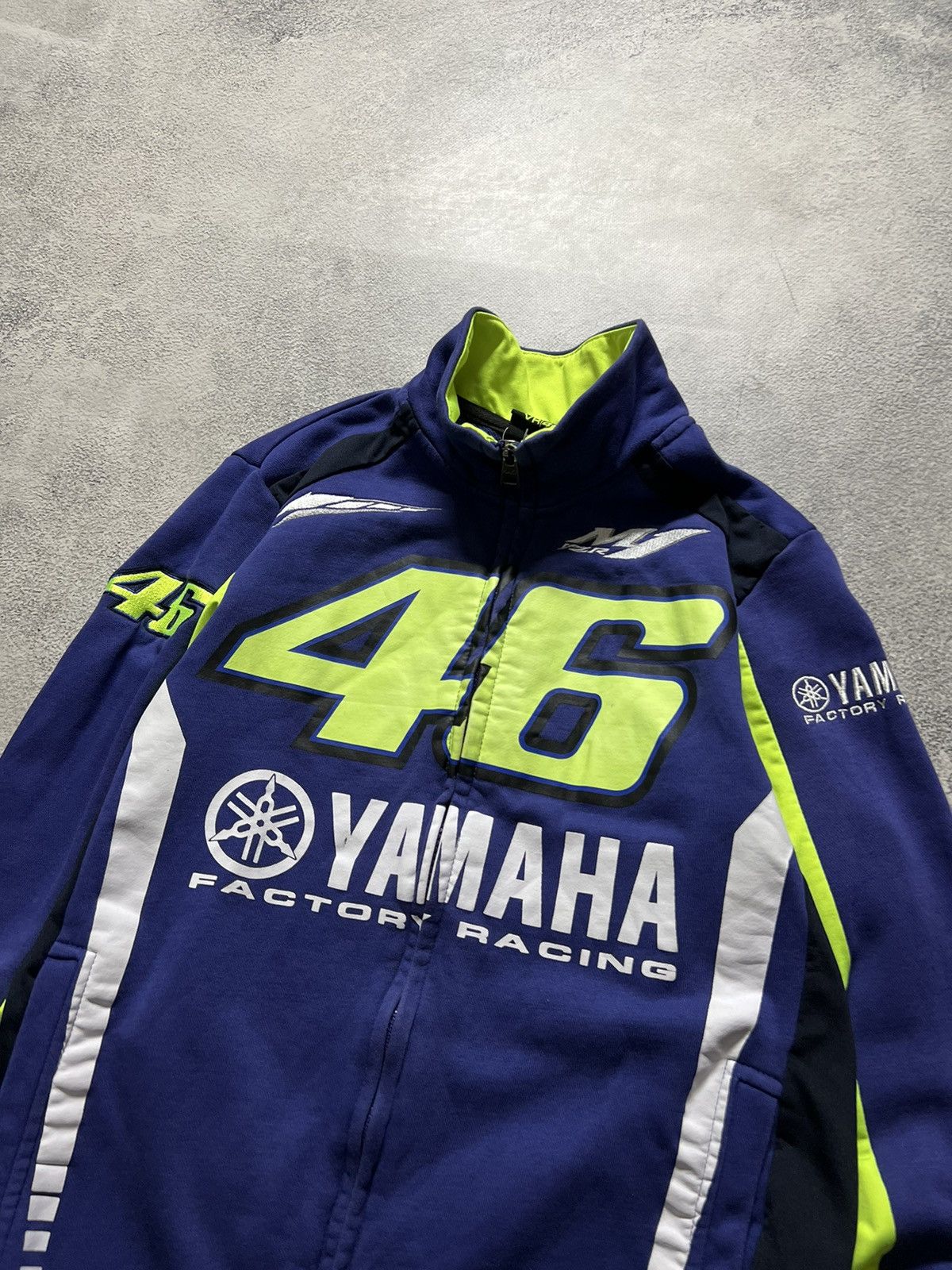 Vintage × Yamaha Vintage Y2k Yamaha💙 Factory Racing Over Print Zip Sweatshirt Size US XS / EU 42 / 0 - 5 Thumbnail