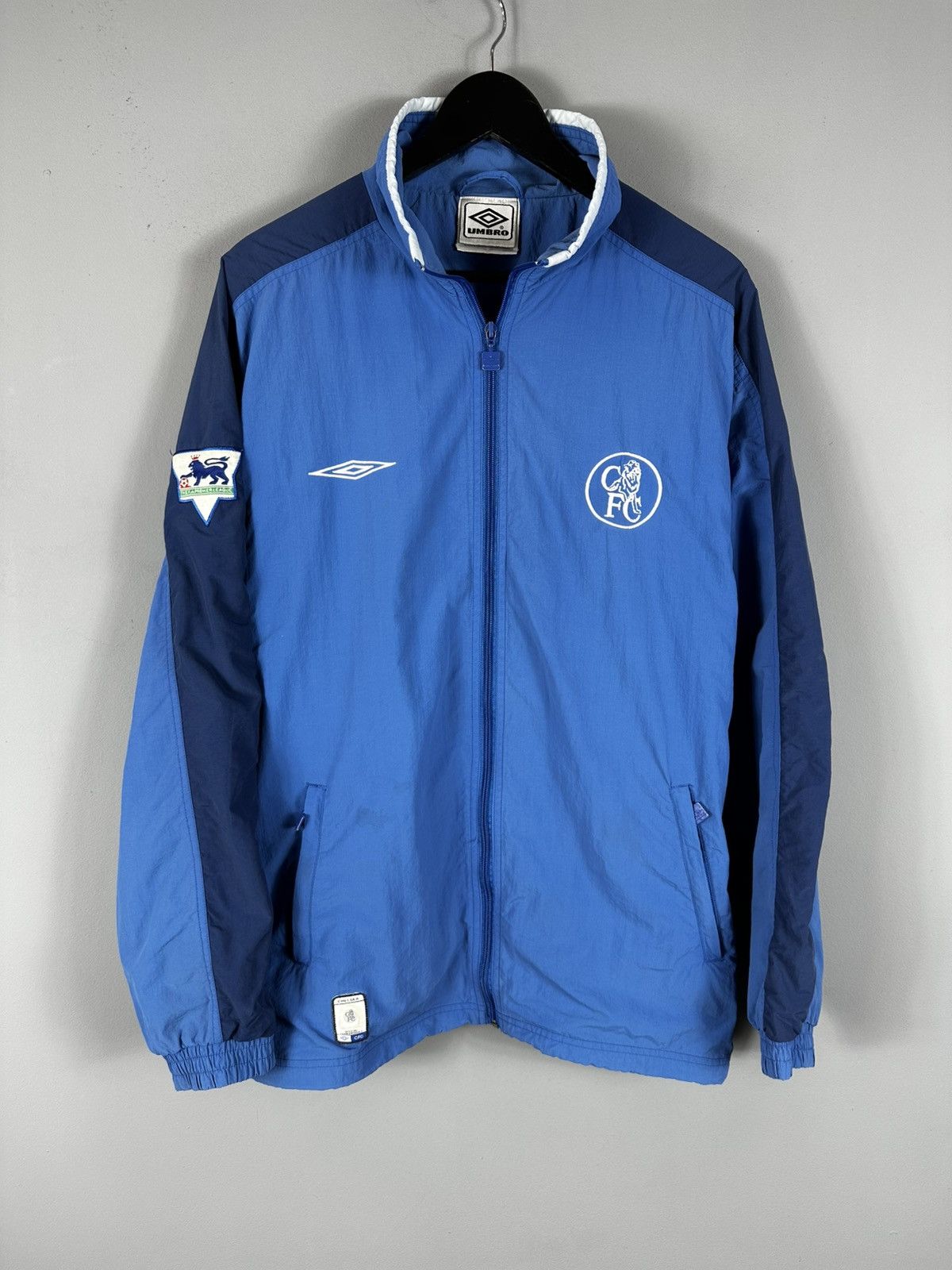 Vintage Chelsea Football Jacket Soccer Track Top Blues