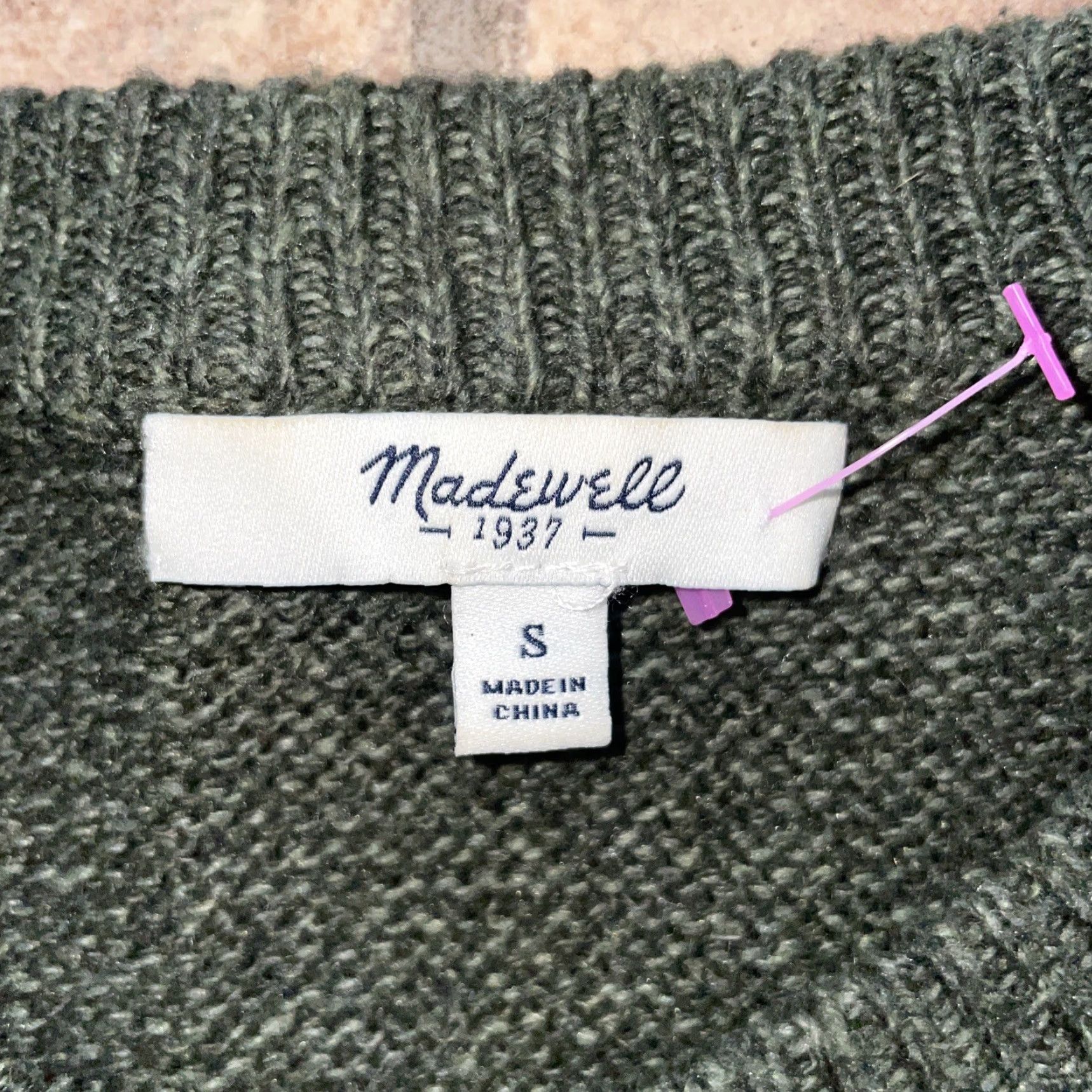 Madewell Madewell Sweater Crew Neck Green Womens S Pullover Size S / US 4 / IT 40 - 3 Thumbnail