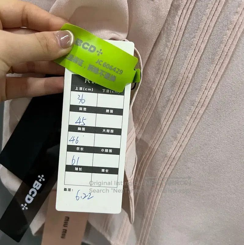 Miu Miu Miu Miu Pink Cotton Short Summer Shirt . Size XXS / US 00 / IT 34 - 5 Thumbnail