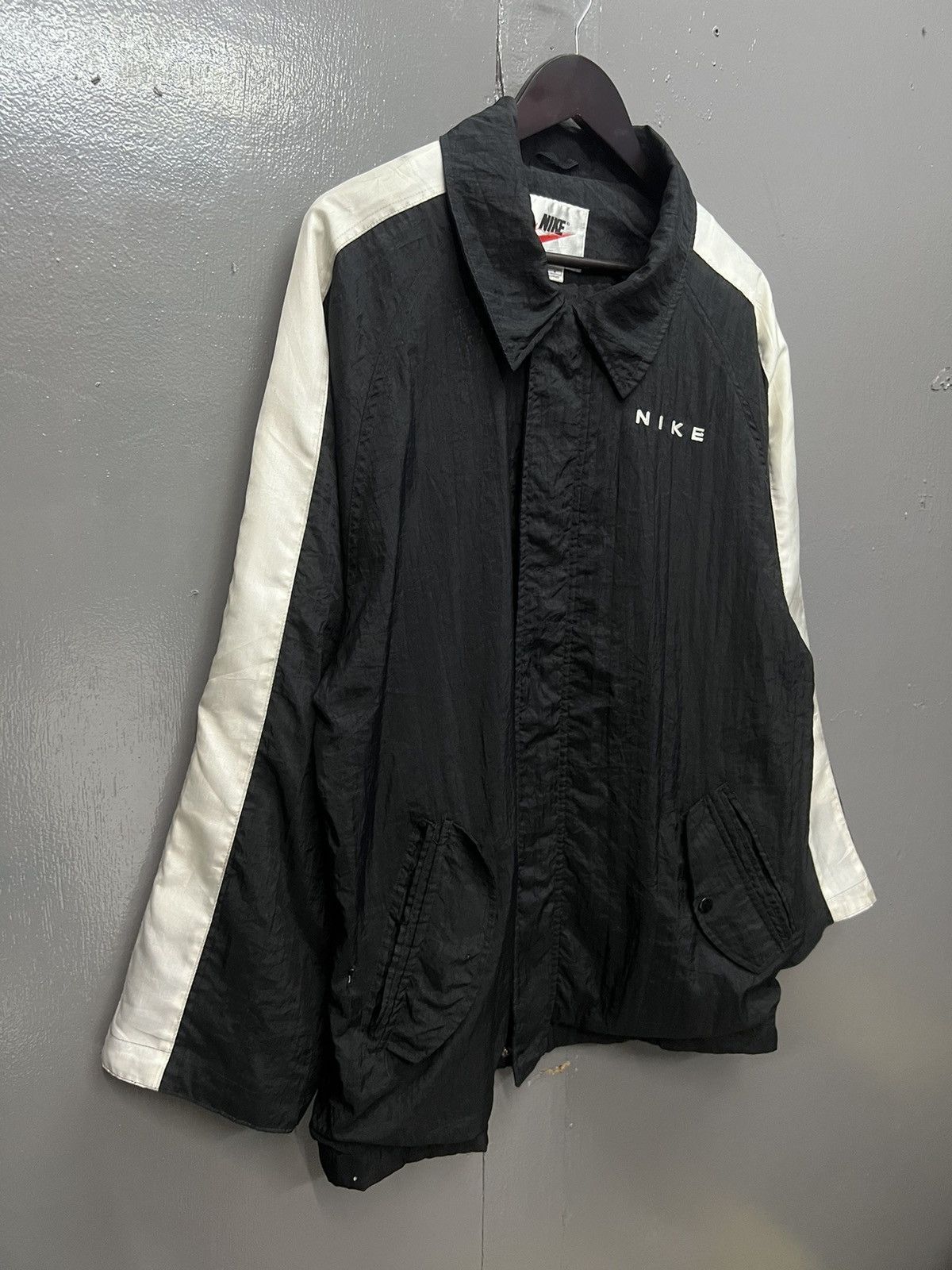 Vintage 🔥VINTAGE NIKE SWOOSH BIG LOGO ZIPPER JACKET Size US M / EU 48-50 / 2 - 4 Thumbnail