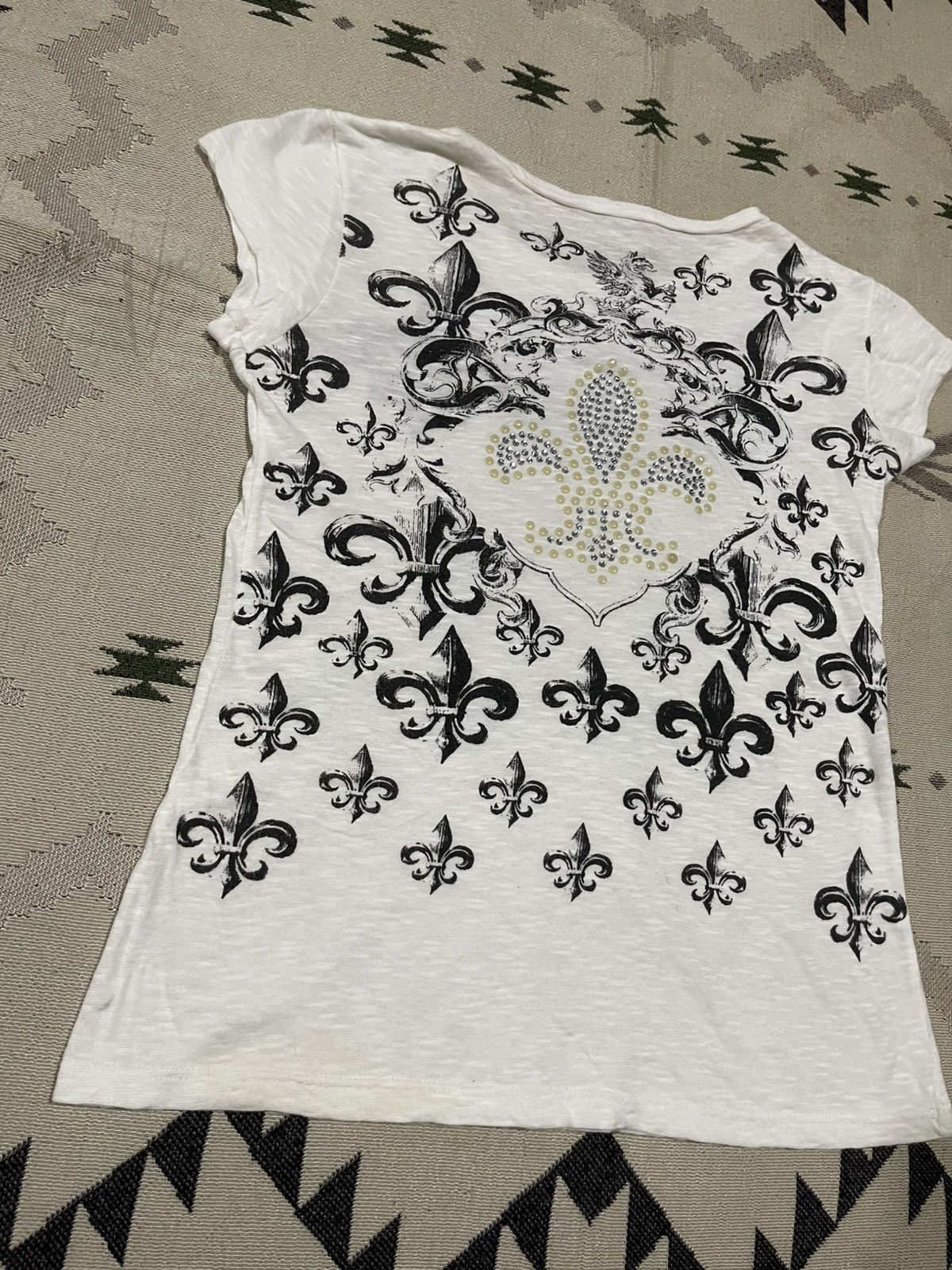 If Six Was Nine 2000s JACOB FLEUR DE LIS SHIRT RARE DESIGN Size M / US 6-8 / IT 42-44 - 8 Thumbnail