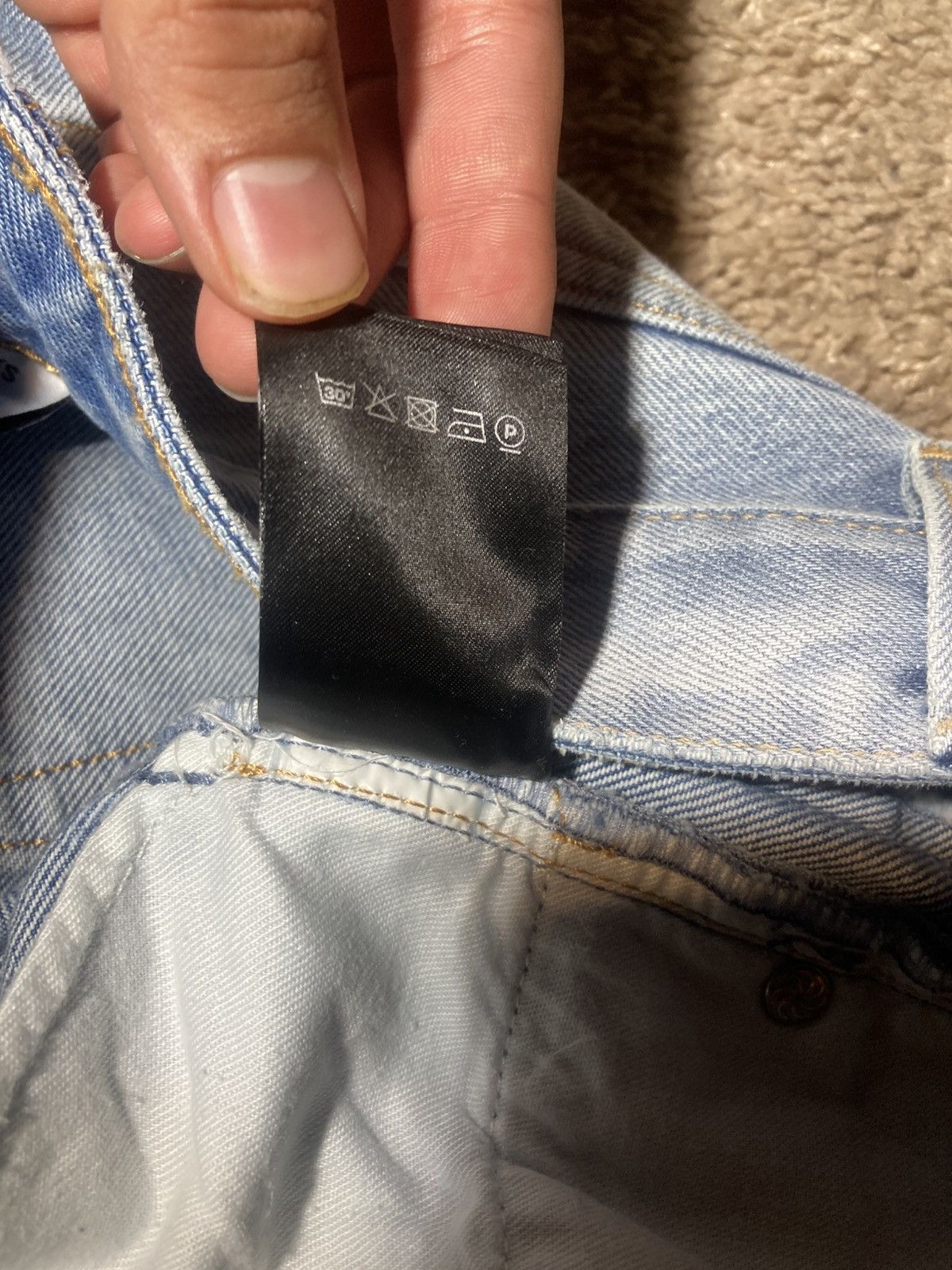 Vetements New Vetements Extended Leg Flare Distressed Double Seam Wash Size US 30 / EU 46 - 14 Thumbnail