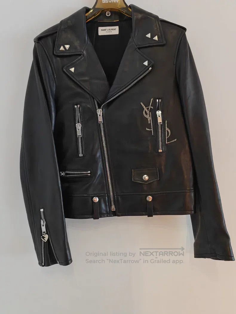 Saint Laurent Paris Saint Laurent Paris Sheepskin Leather Jacket Size M / US 6-8 / IT 42-44 - 1 Thumbnail