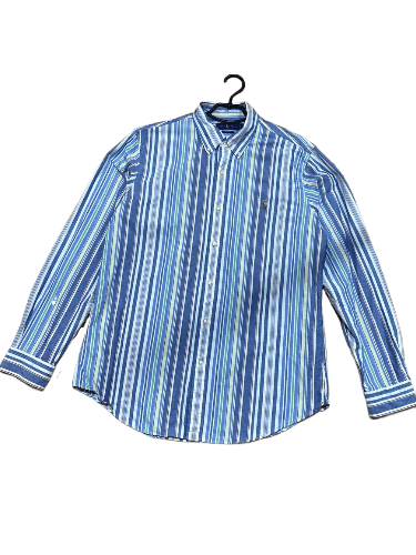 Polo Ralph Lauren Polo Ralph Lauren Custom Fit Striped Button Up Shirt Size L Size US L / EU 52-54 / 3 - 1 Thumbnail