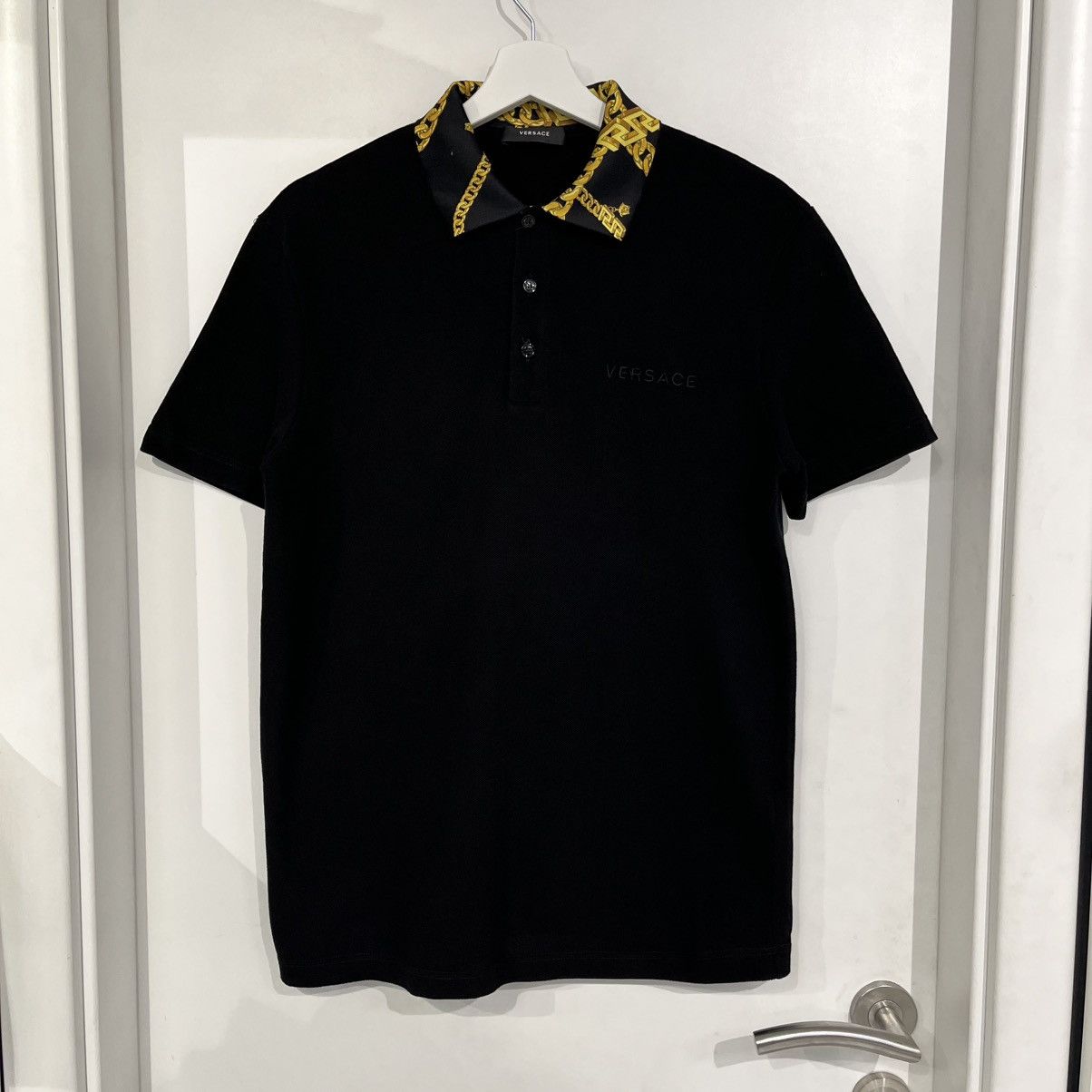 Versace Versace Polo Tee Black Size US S / EU 44-46 / 1 - 1 Thumbnail