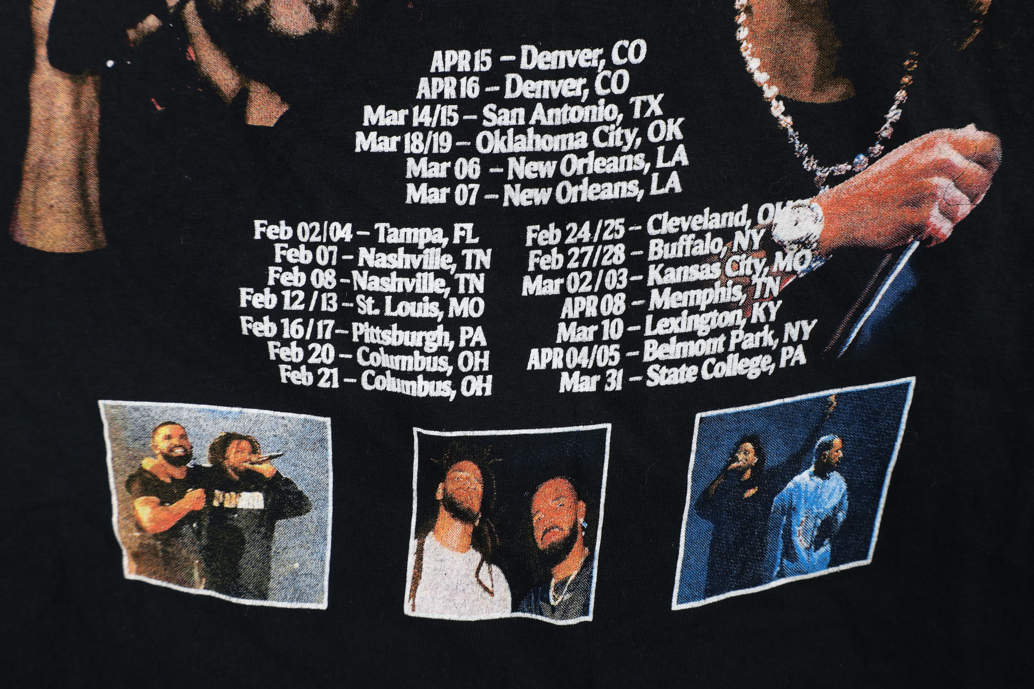 Vintage Streetwear It's All A Blur Tour Drake J Cole Rap Tee T-Shirt Size US S / EU 44-46 / 1 - 11 Thumbnail