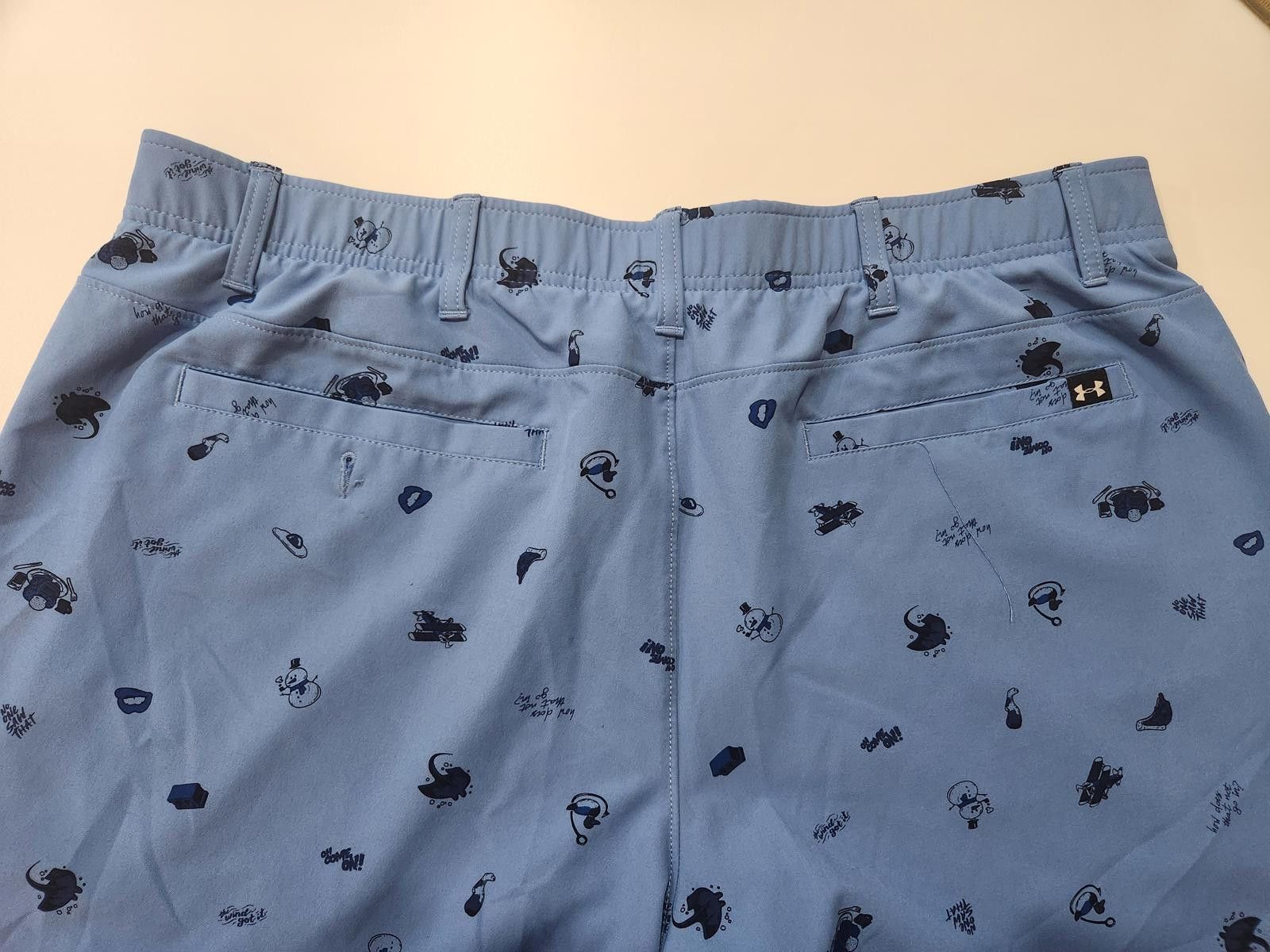 Under Armour Under Armour UA Drive Printed Golf Shorts Men's 42 Blue Size US 42 / EU 58 - 12 Thumbnail