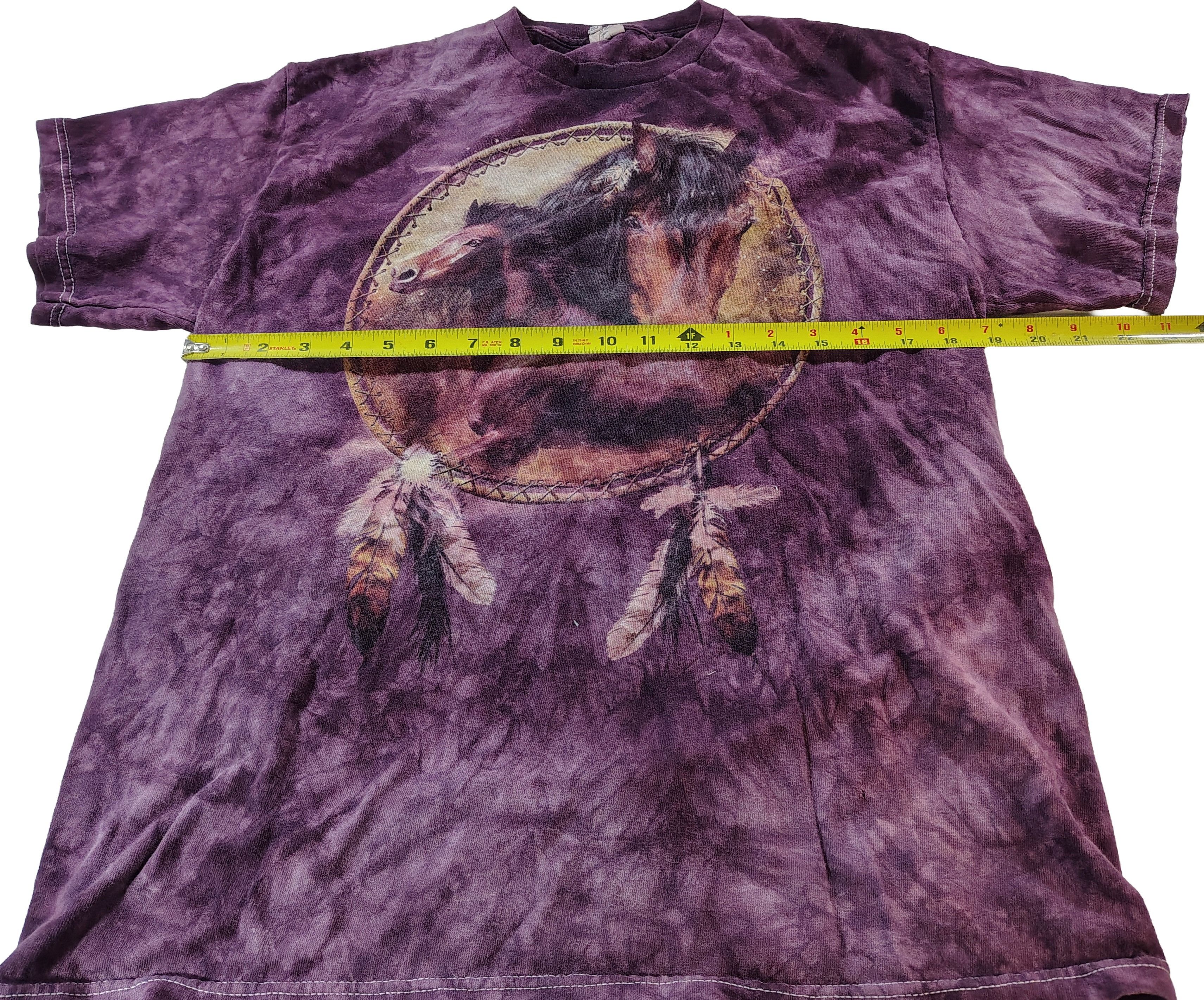 Gildan Men's Large Native American Horse Dreamcatcher T-Shirt Size US L / EU 52-54 / 3 - 4 Thumbnail