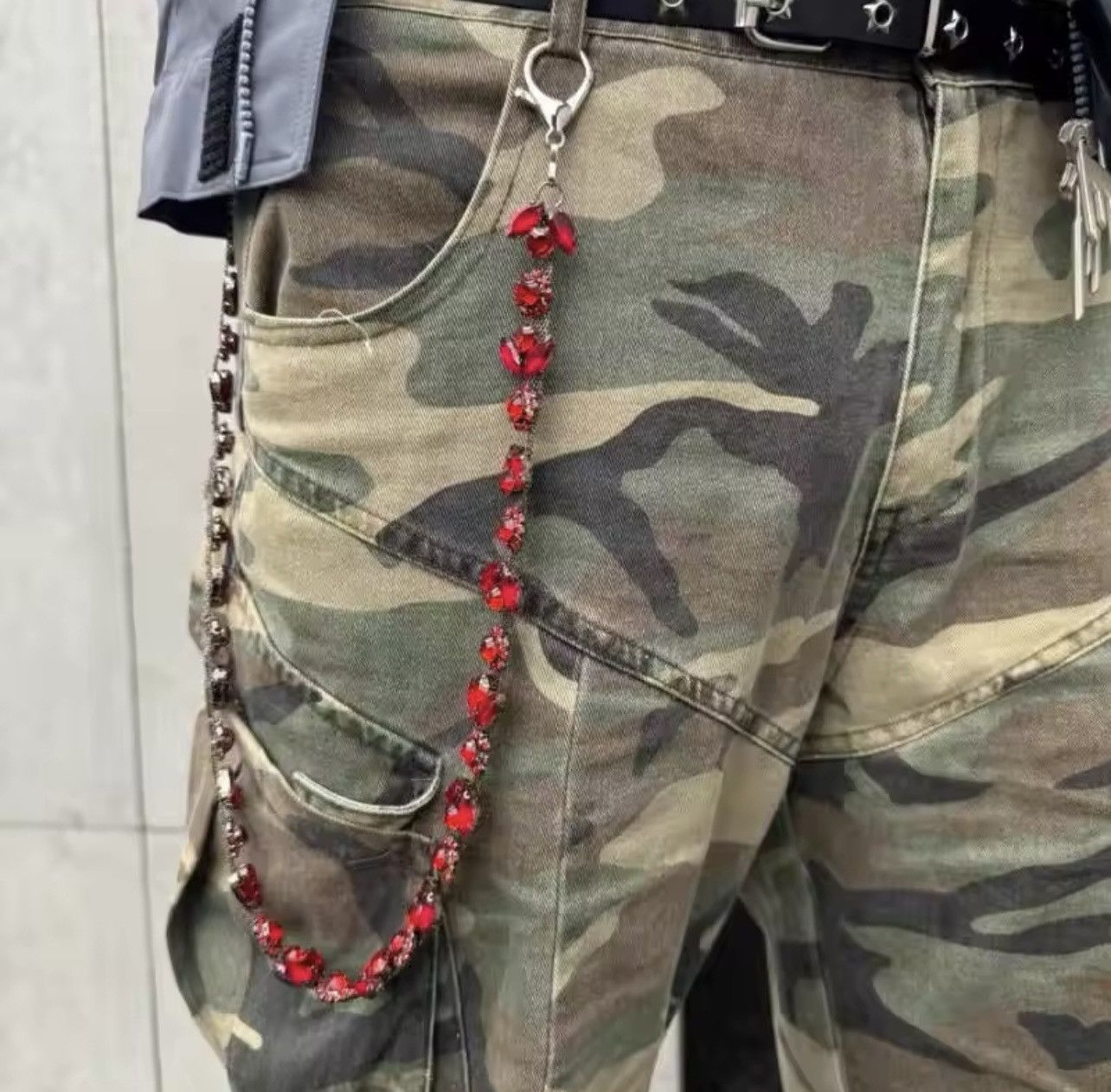 Jewelry Pigeon Blood Gemstones Pants Chain Size ONE SIZE - 1 Thumbnail