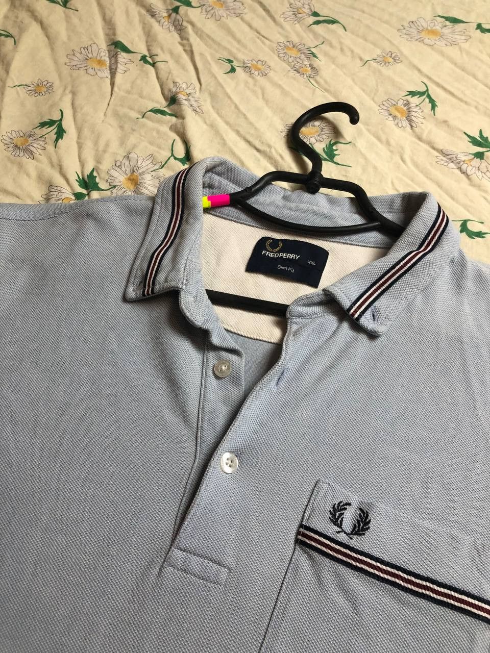 Fred Perry Fred Perry Slim Fit Short Sleeve Pocket Men's Polo Shirt Size US XXL / EU 58 / 5 - 7 Thumbnail