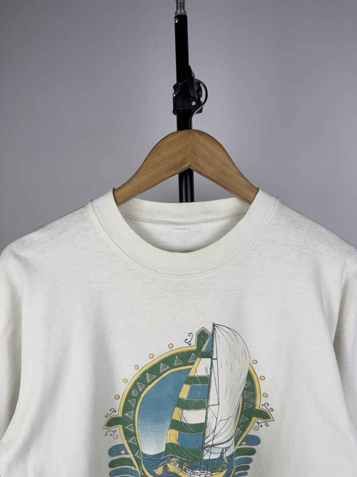 Other Vintage 90s Dominican Republic Getaway Tee Sailboat Print Size US M / EU 48-50 / 2 - 2 Thumbnail