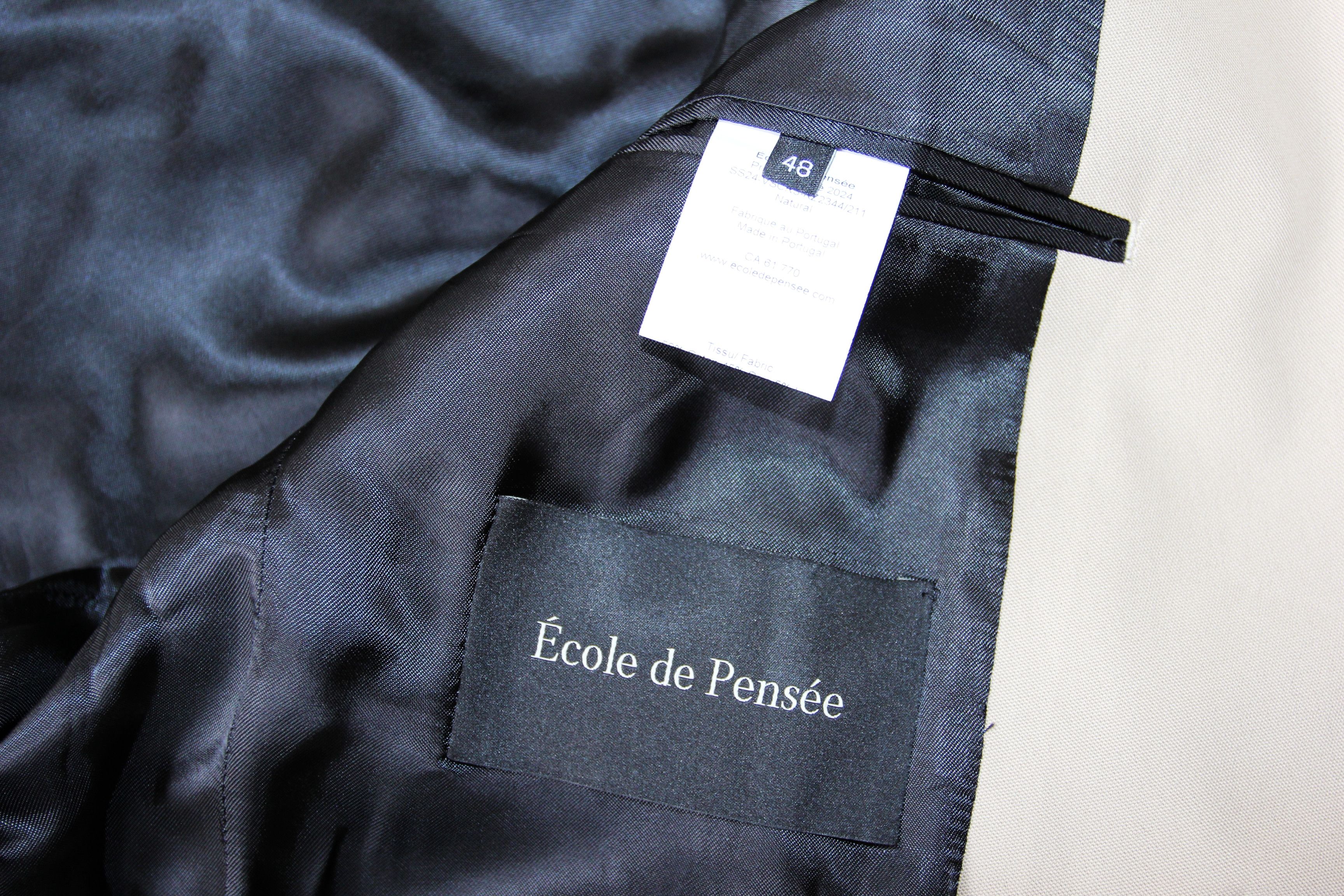 Other BNWT SS24 ECOLE DE PENSEE NO COLLAR JACKET 48 Size US M / EU 48-50 / 2 - 9 Thumbnail