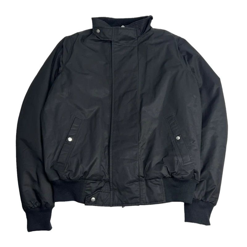 image of Rick Owens Drkshdw Black Nylon Globe Snap Bomber Jacket, Men's (Size XL)