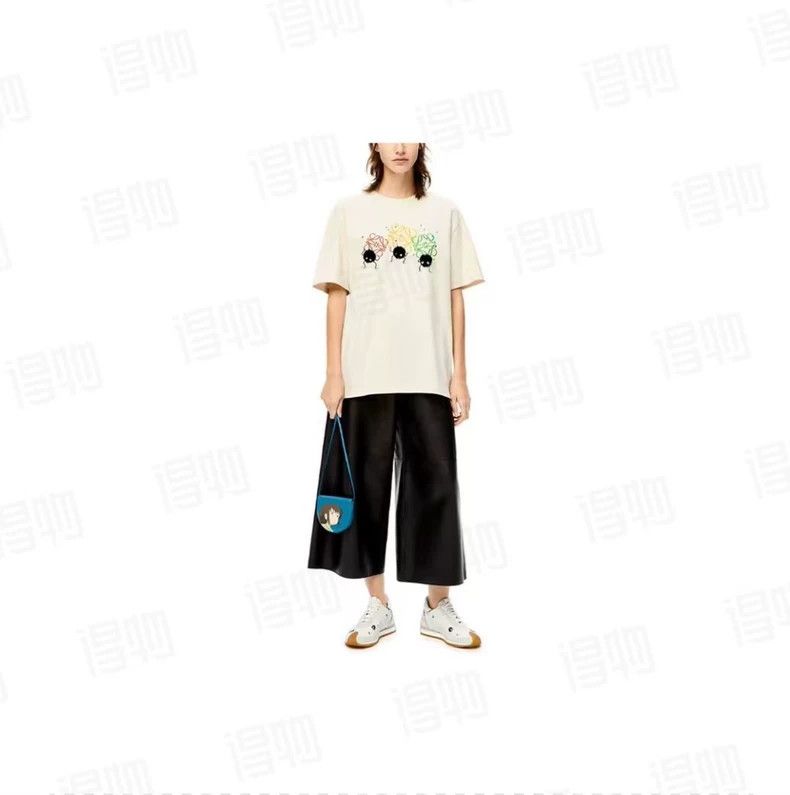 Loewe LOEWE Logo small coal ball print embroidery short sleeve Size M / US 6-8 / IT 42-44 - 5 Thumbnail