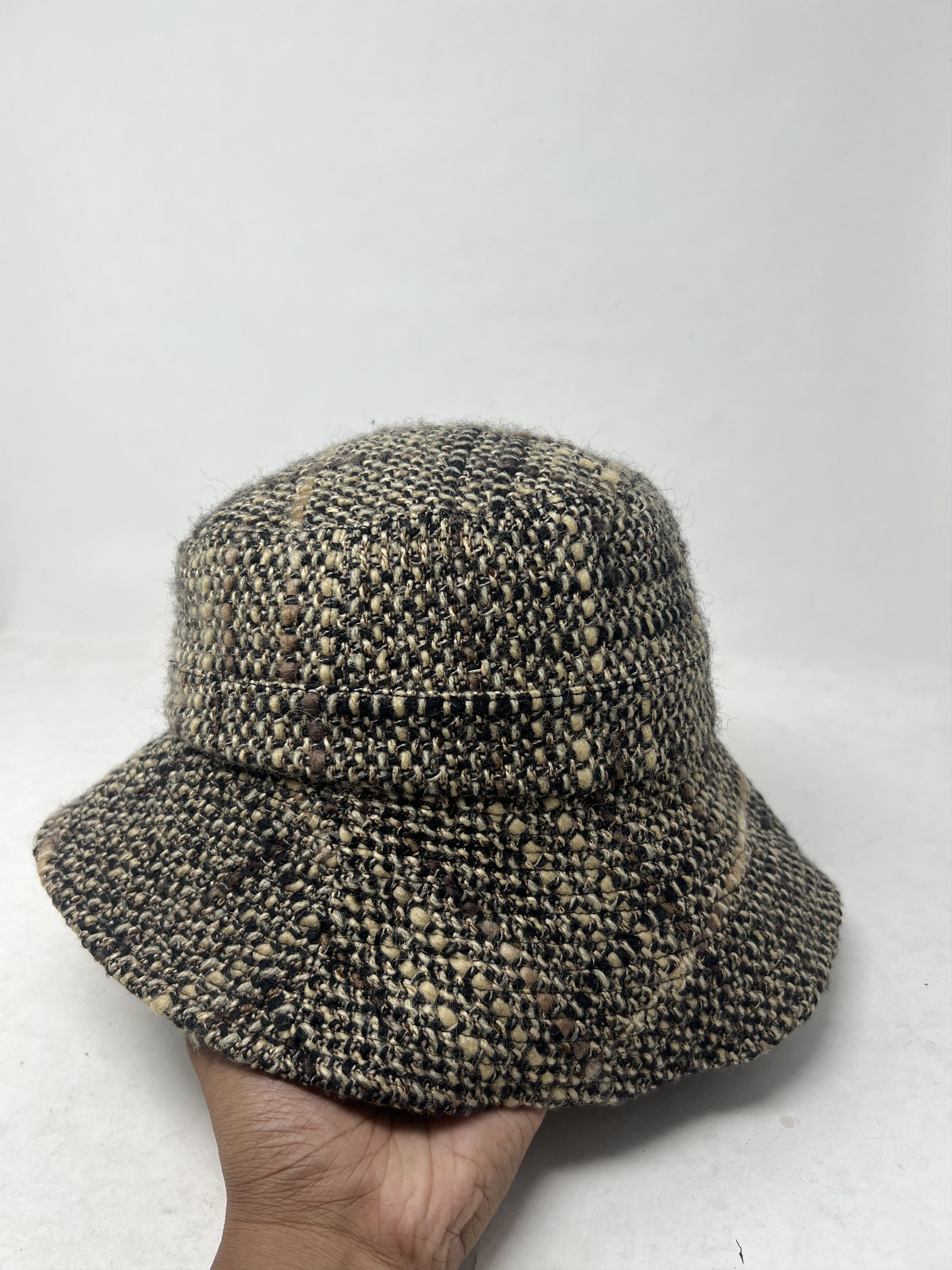 Japanese Brand Na Mi Ka Japan Houndstooth Tweed Bucket Hat Size ONE SIZE - 4 Thumbnail