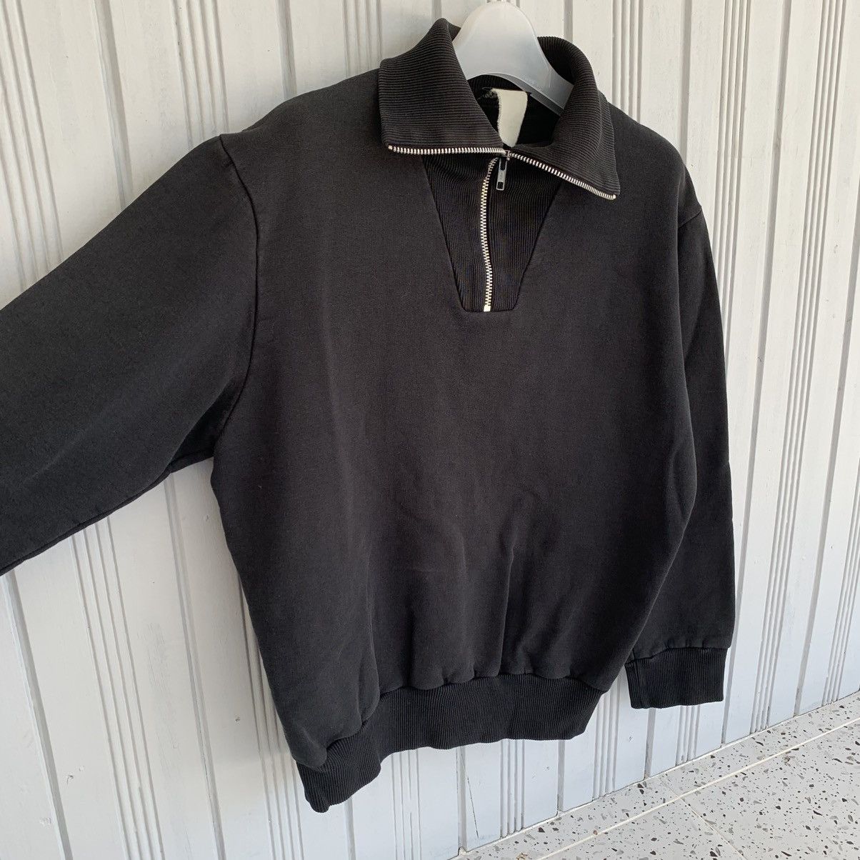 agnes b. Agnes B Half Zip Ribbed Collar Sweatshirt Size S / US 4 / IT 40 - 8 Thumbnail
