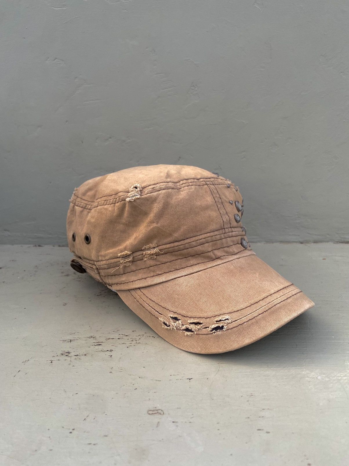 If Six Was Nine 2000s diamond studded patrol hat Size ONE SIZE - 5 Thumbnail