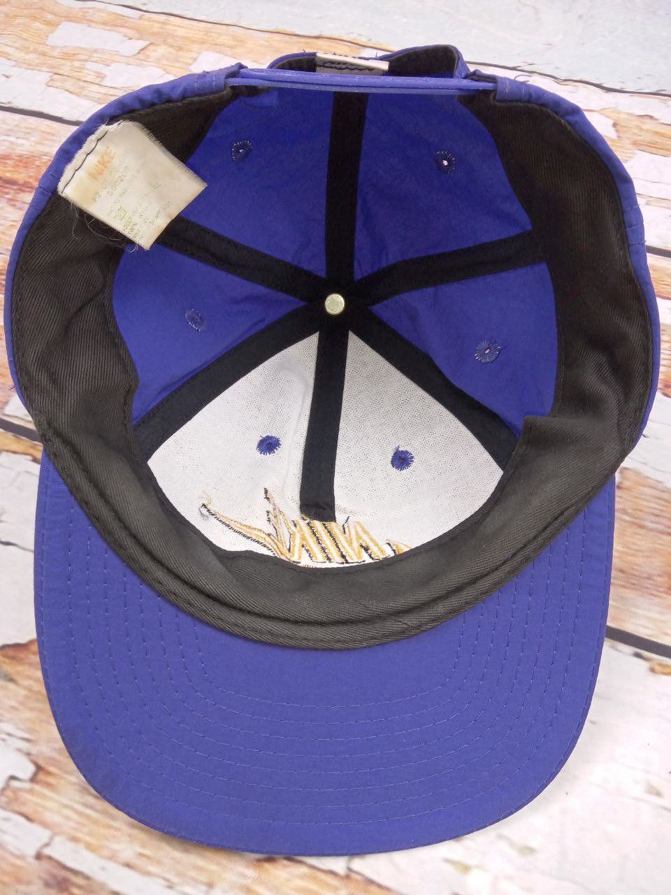 Nike Rare 90s Vintage Nike Nylon Purple Snapback Hat Cap Size ONE SIZE - 5 Thumbnail
